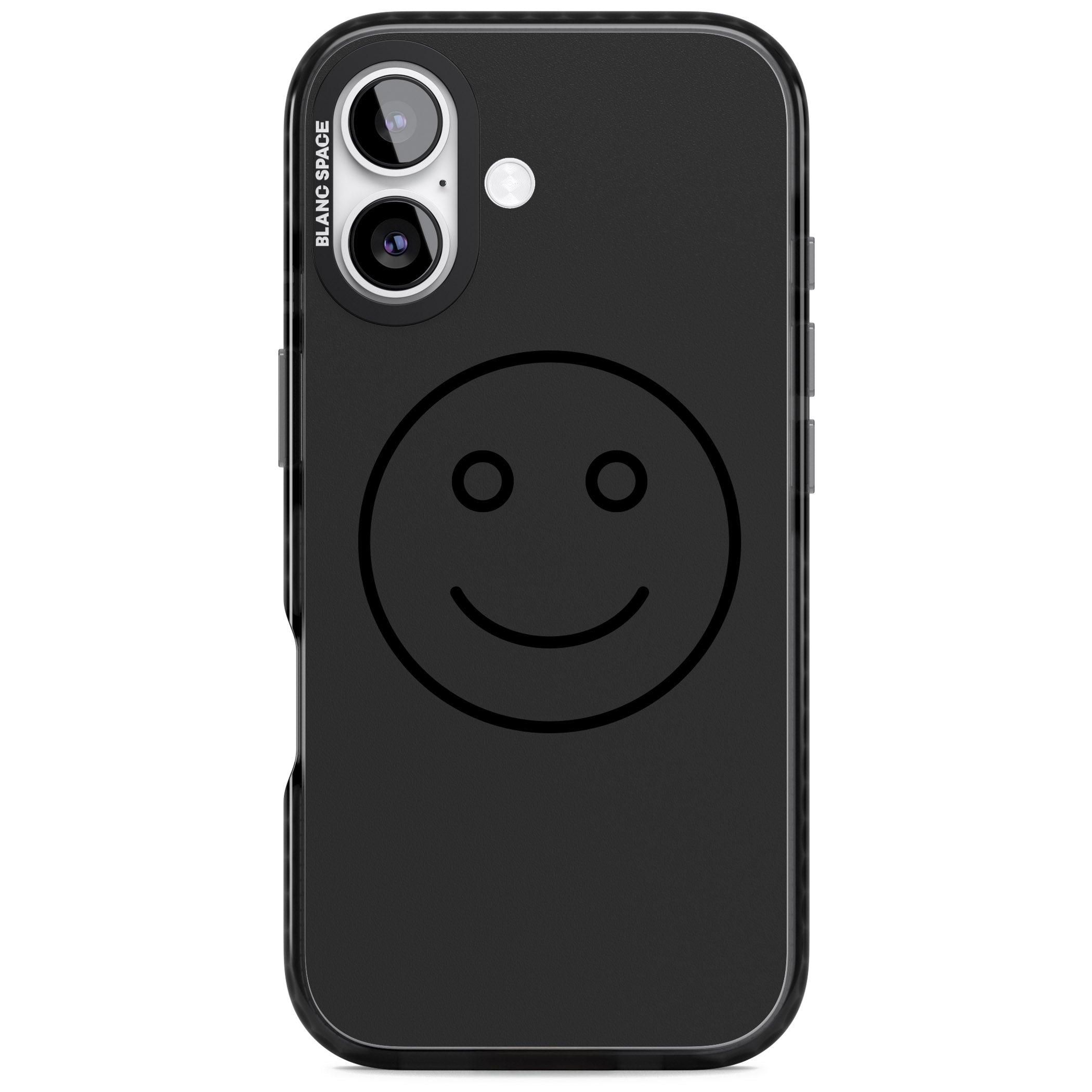 Dark Smiley Face iPhone 17 Impact Pro Black Phone Case