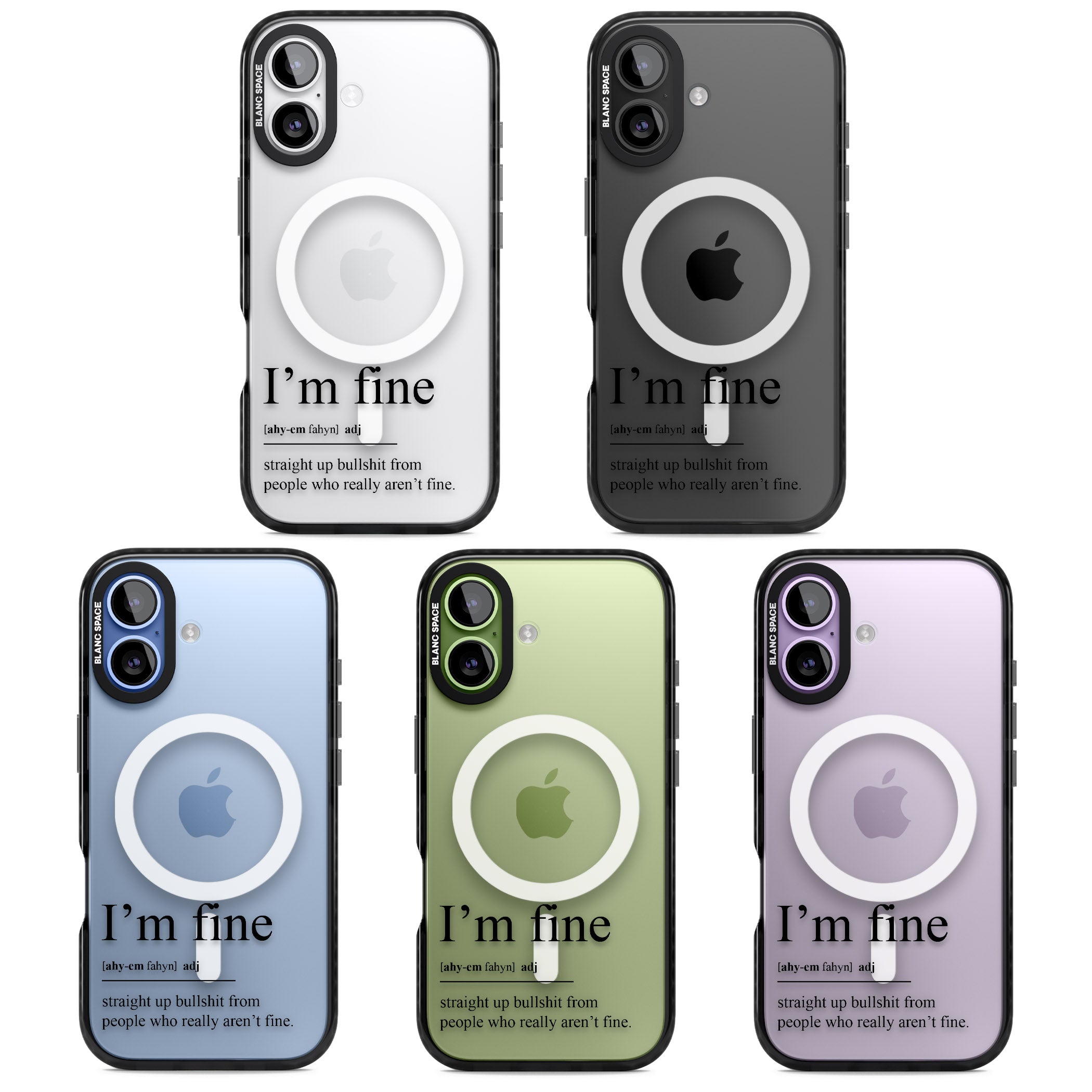 Im Fine iPhone 17 Impact Pro Black Phone Case APT Impact Protection