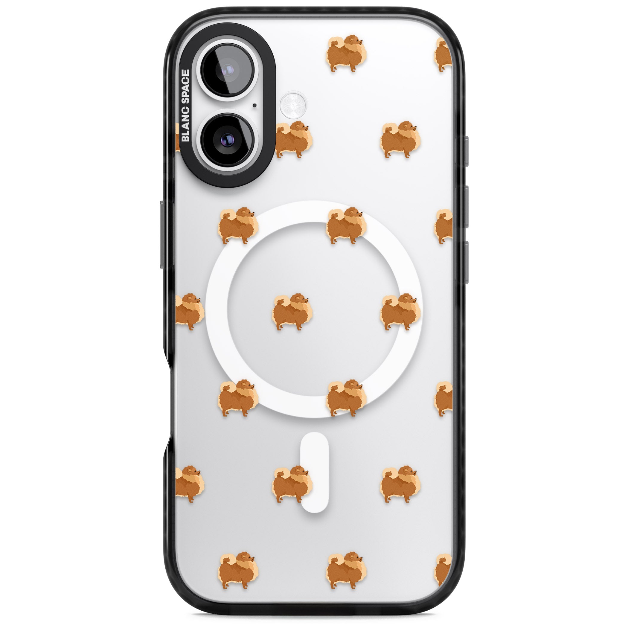 Pomeranian Delight iPhone 17 Impact Pro Black Phone Case