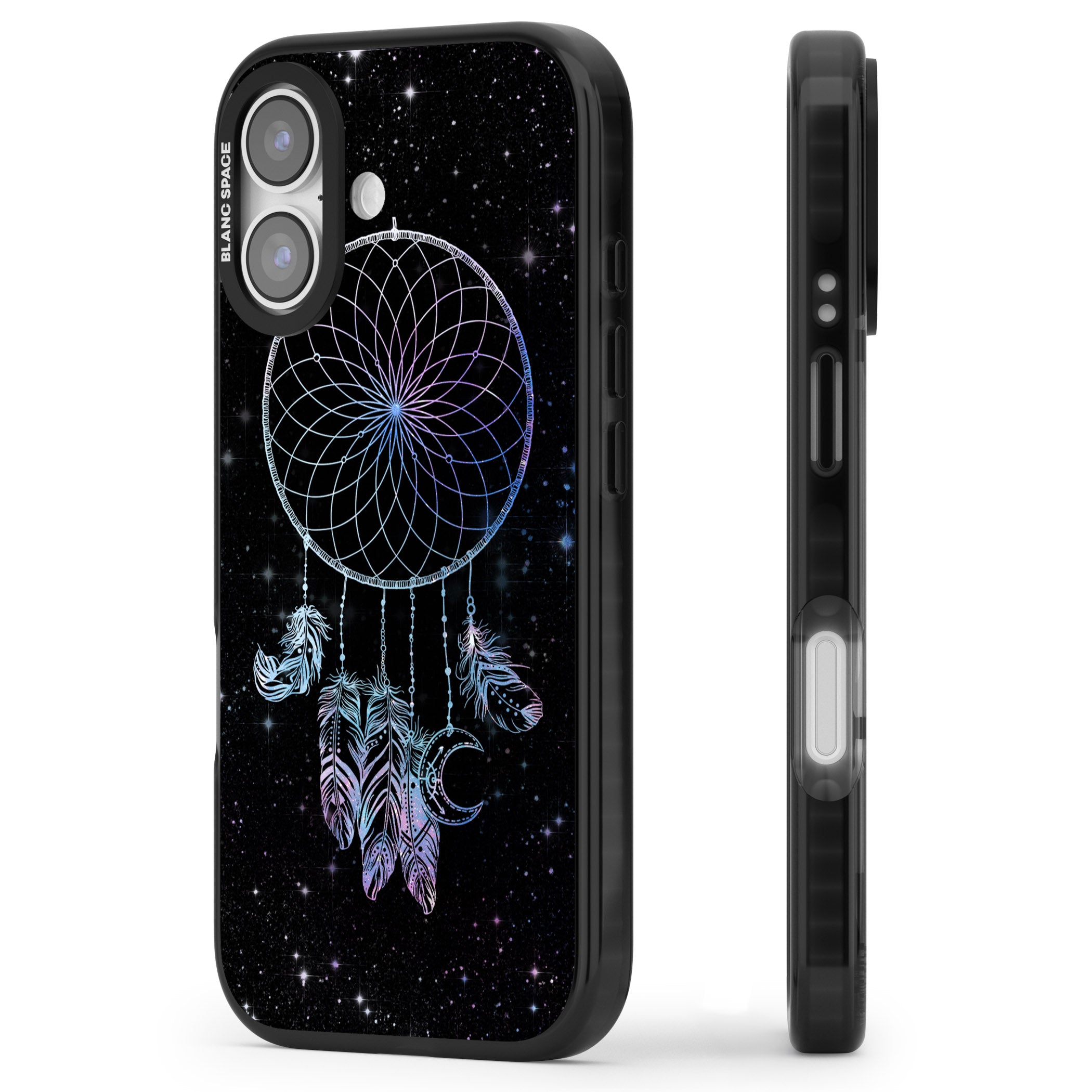 Dreamcatcher Galaxy iPhone 17 Impact Pro Black Phone Case Side Profile
