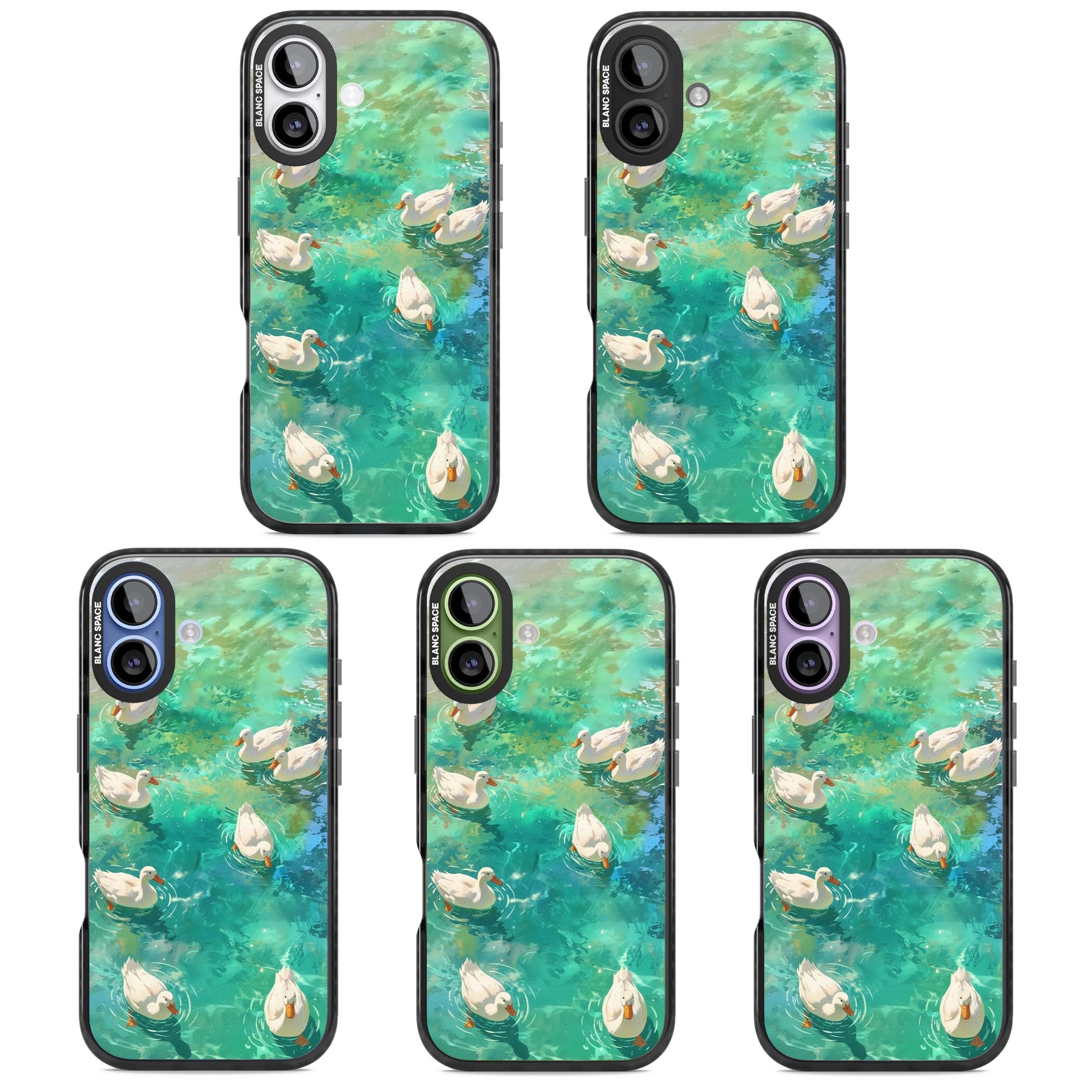 Ducks In The Pond for her iPhone case | Black Impact Magsafe case for iPhone 17
