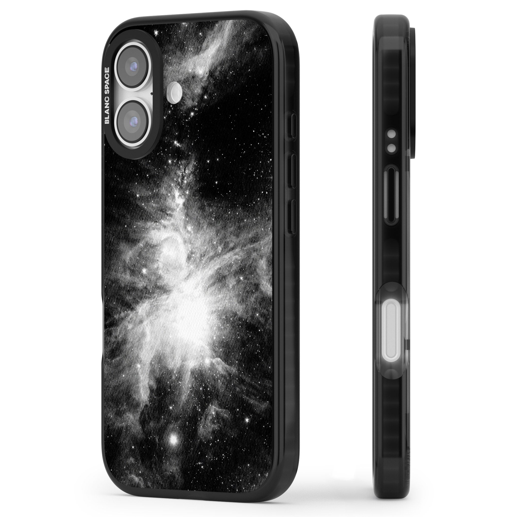 Galaxy Swirl iPhone 17 Impact Pro Black Phone Case Side Profile