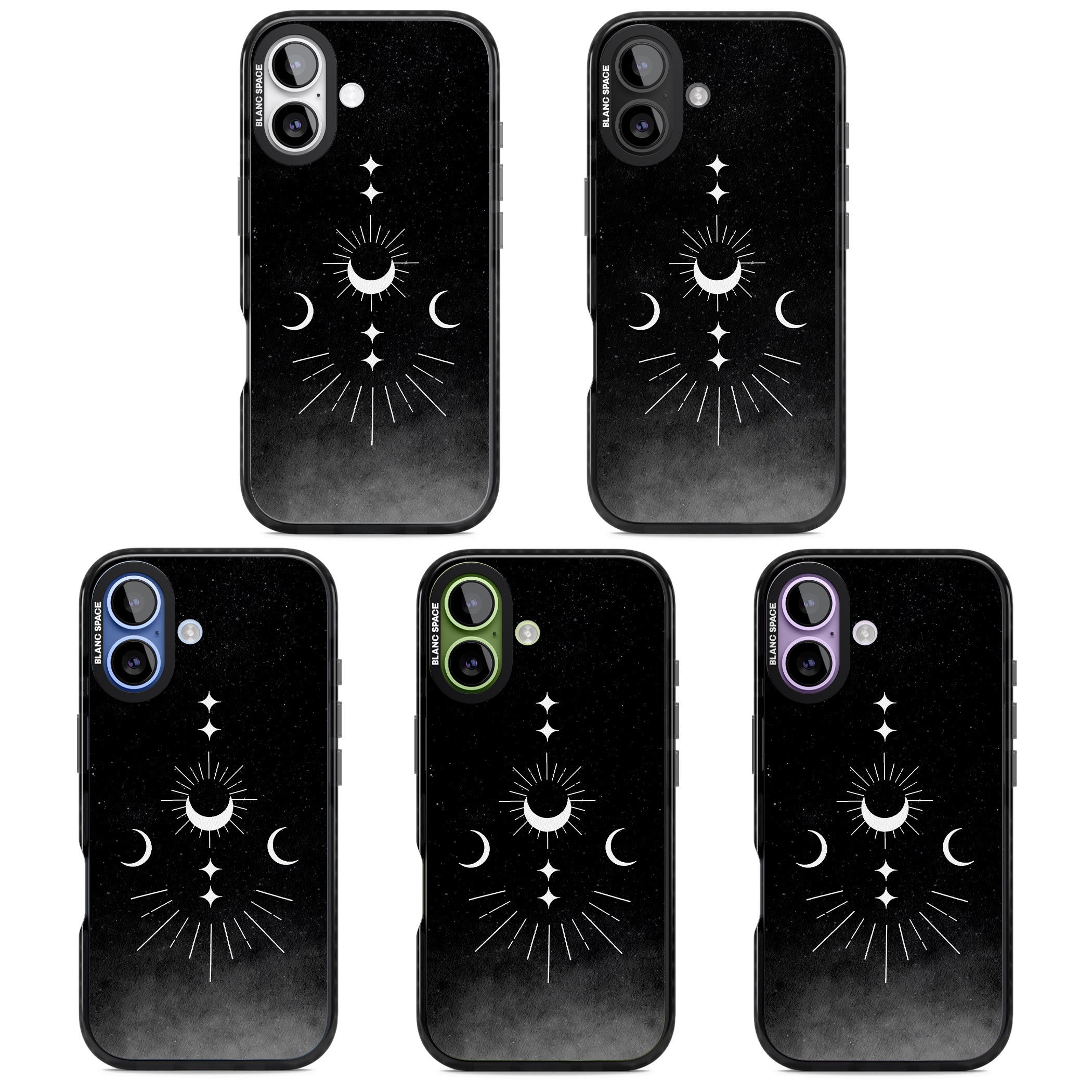 Lunar Mandala iPhone 17 Impact Pro Black Phone Case APT Impact Protection