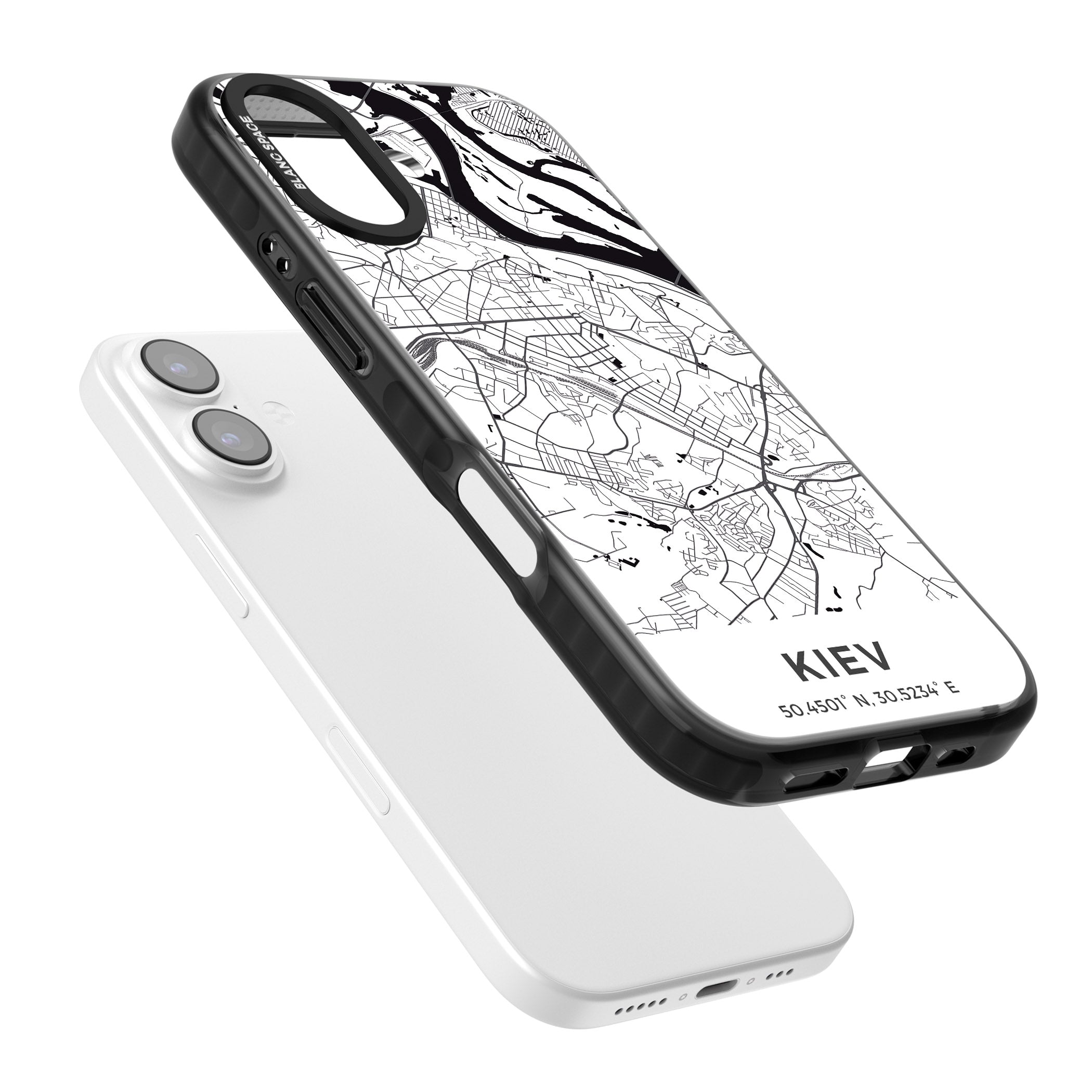Kiev Map iPhone 17 Impact Pro Black Phone Case Colours