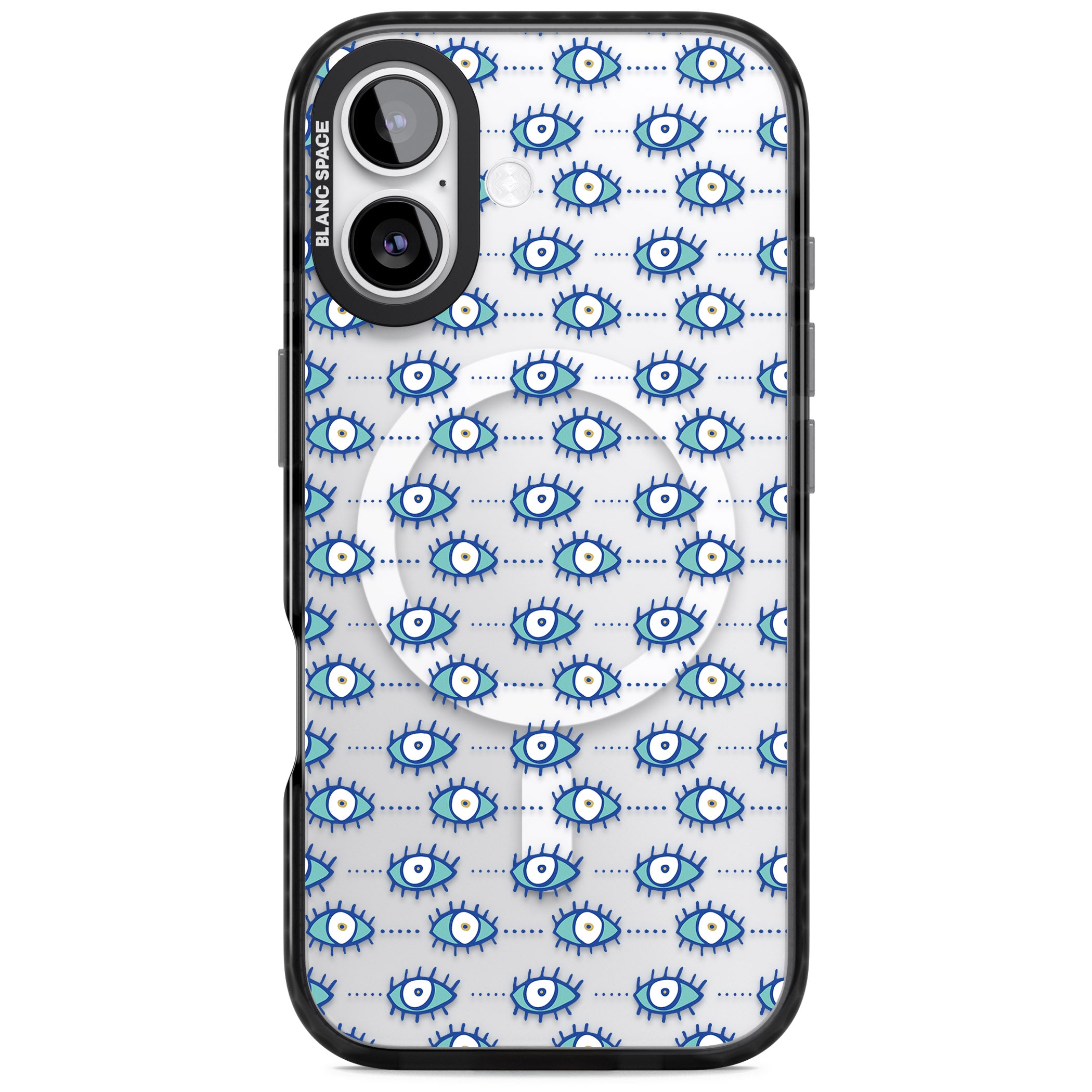 Psychedelic Eyes iPhone 17 Impact Pro Black Phone Case