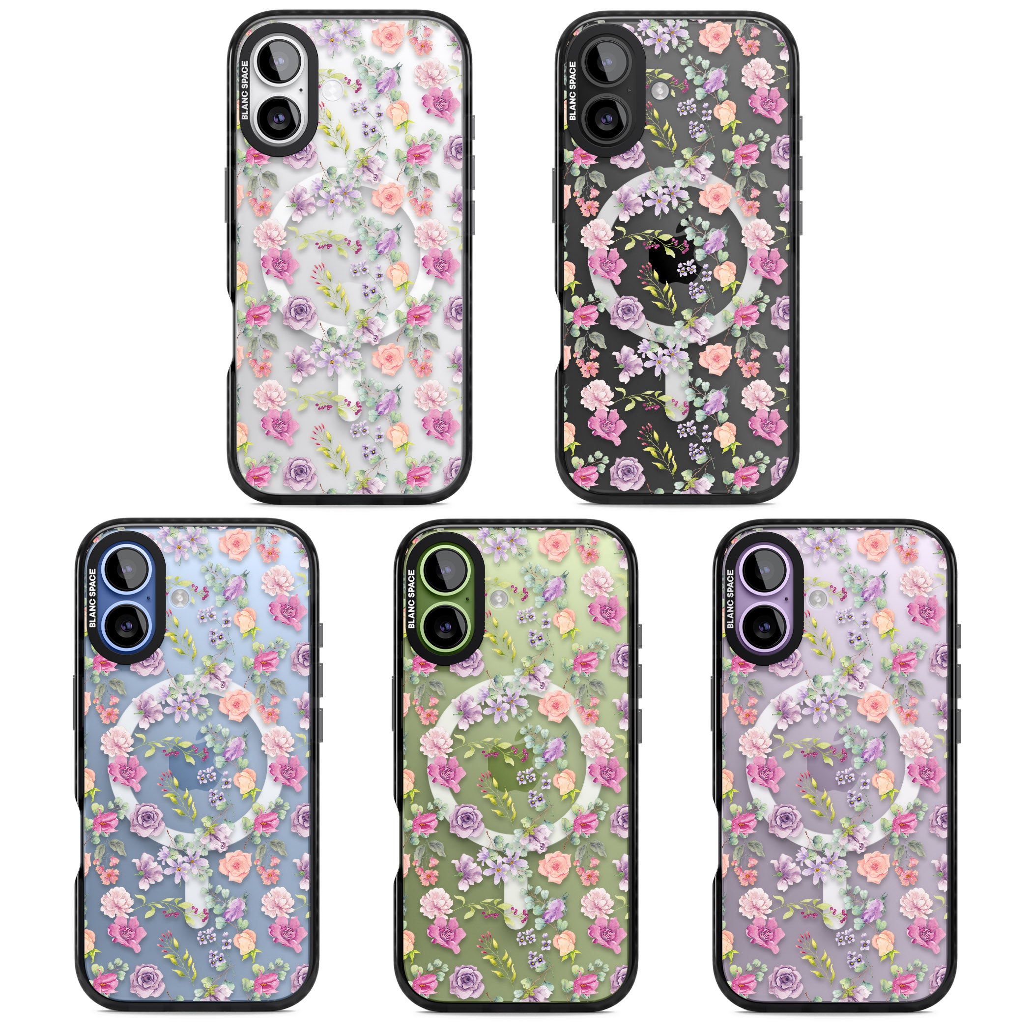 Sunday Flowers iPhone 17 Impact Pro Black Phone Case APT Impact Protection