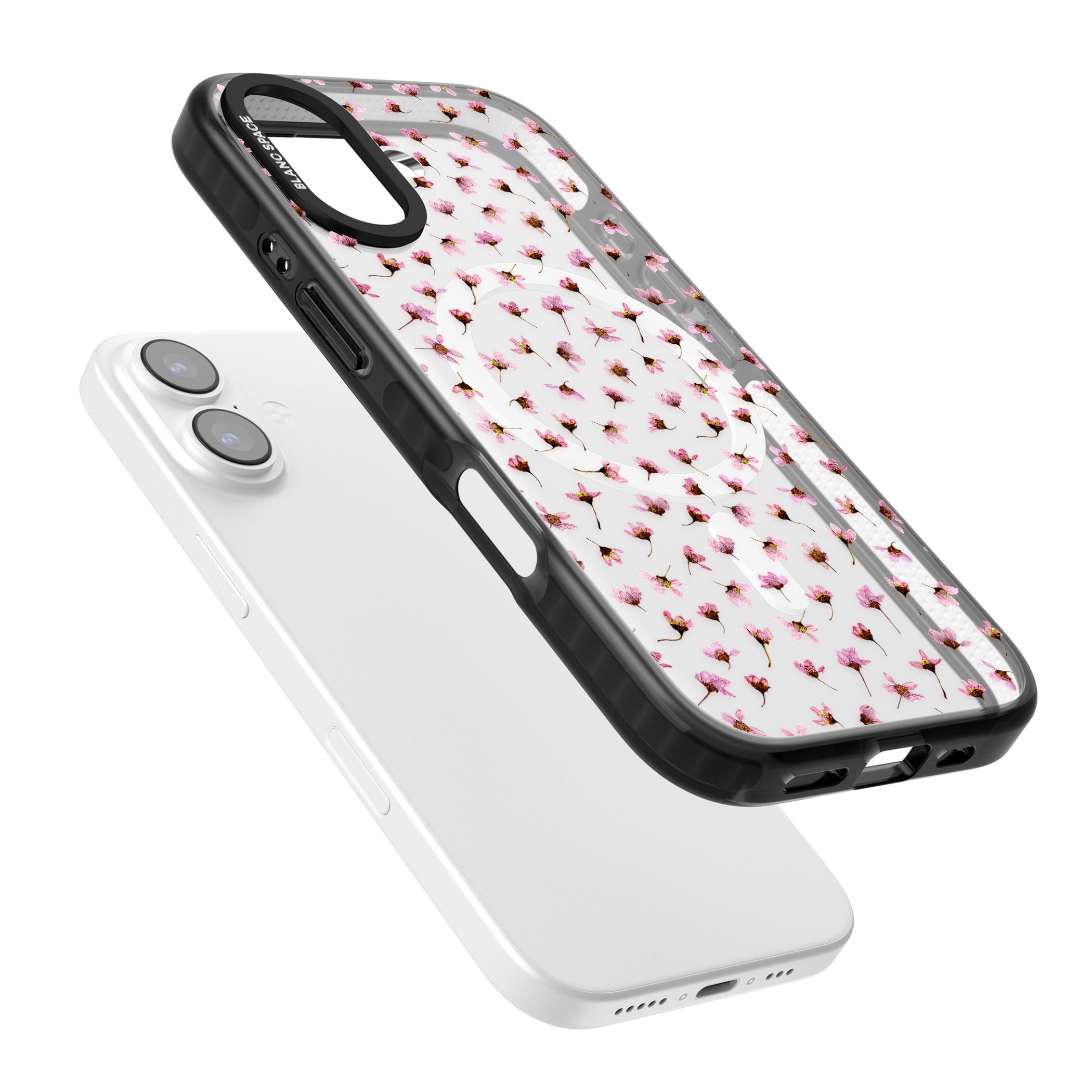 Pink Blossom iPhone 17 Impact Pro Black Phone Case Colours