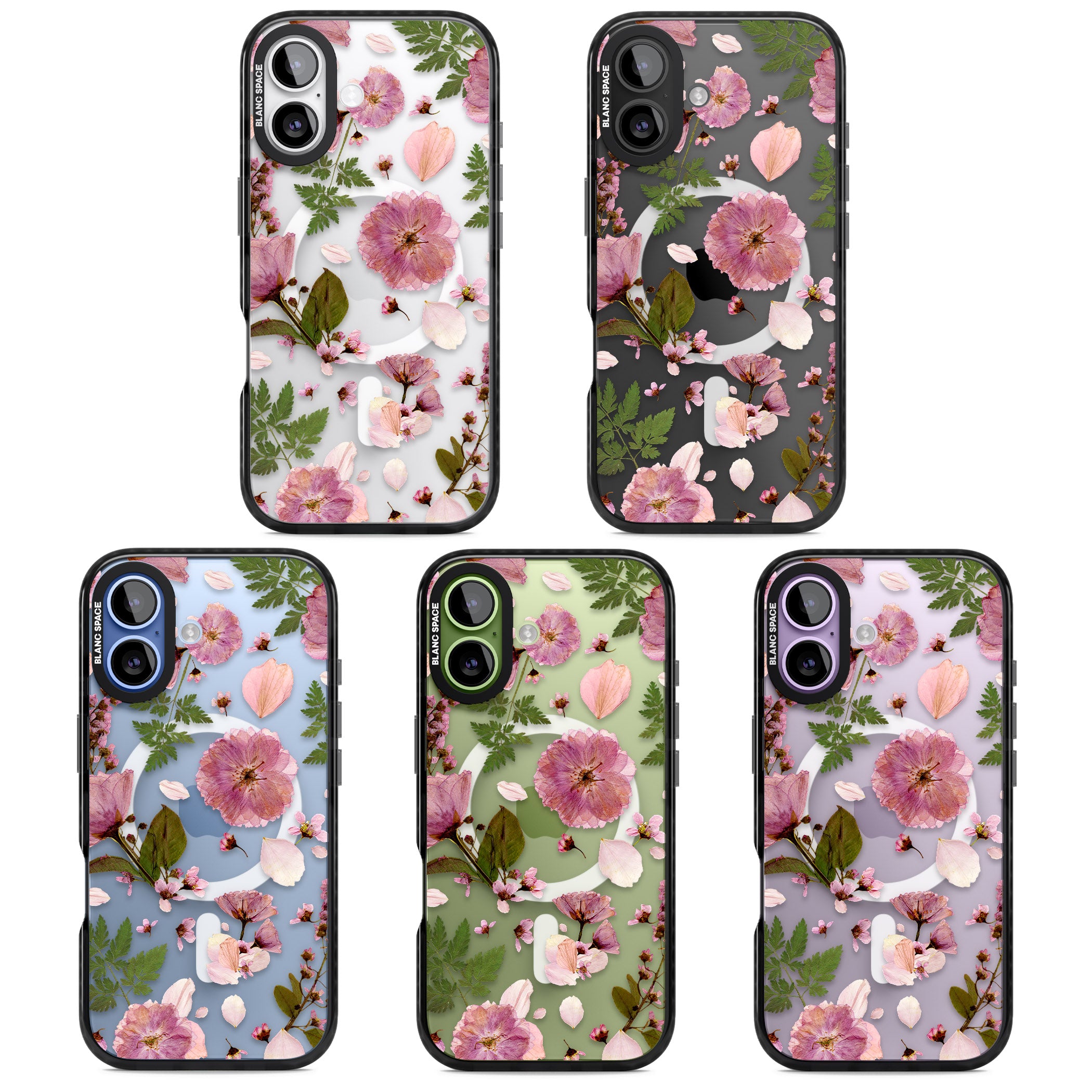 Blossom Bouquet iPhone 17 Impact Pro Black Phone Case APT Impact Protection