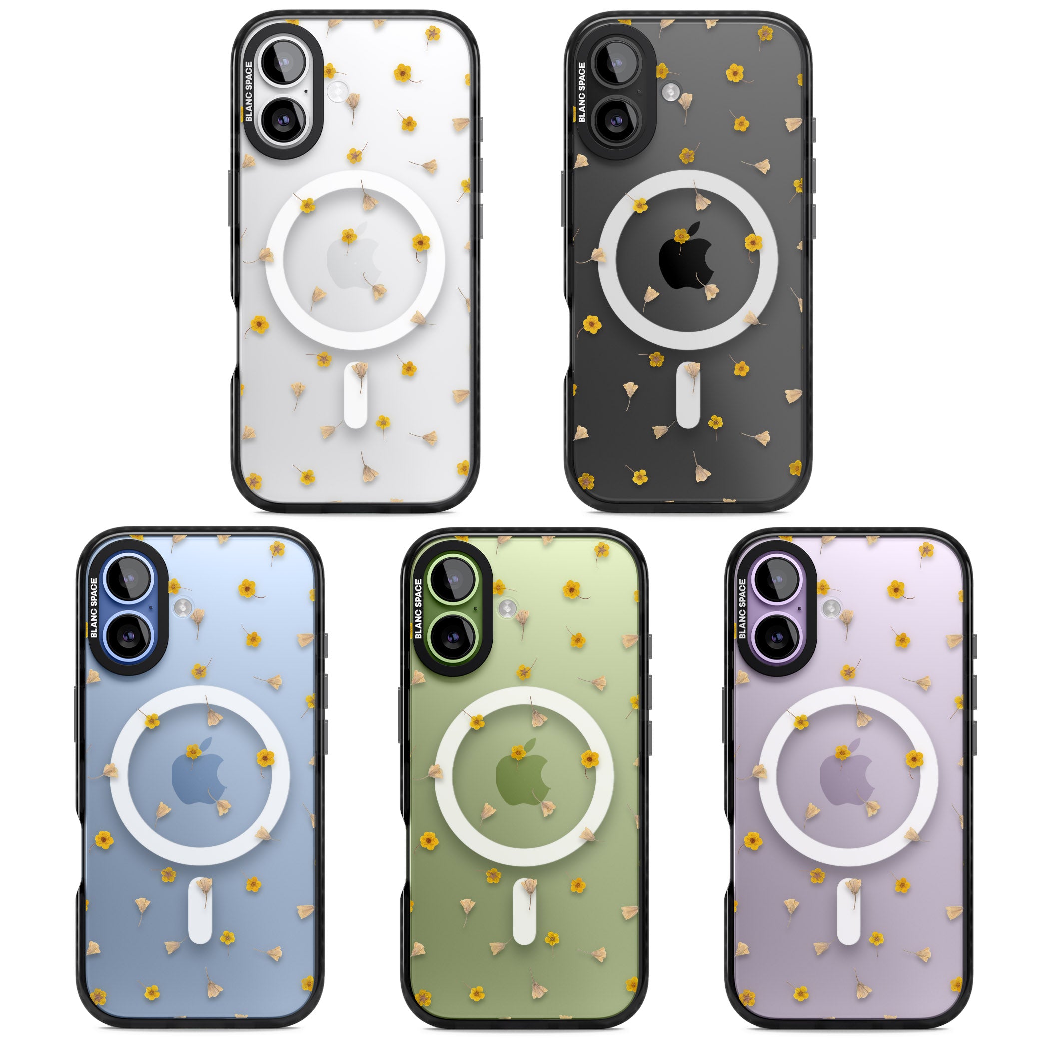Tiny Yellow Flower iPhone 17 Impact Pro Black Phone Case APT Impact Protection
