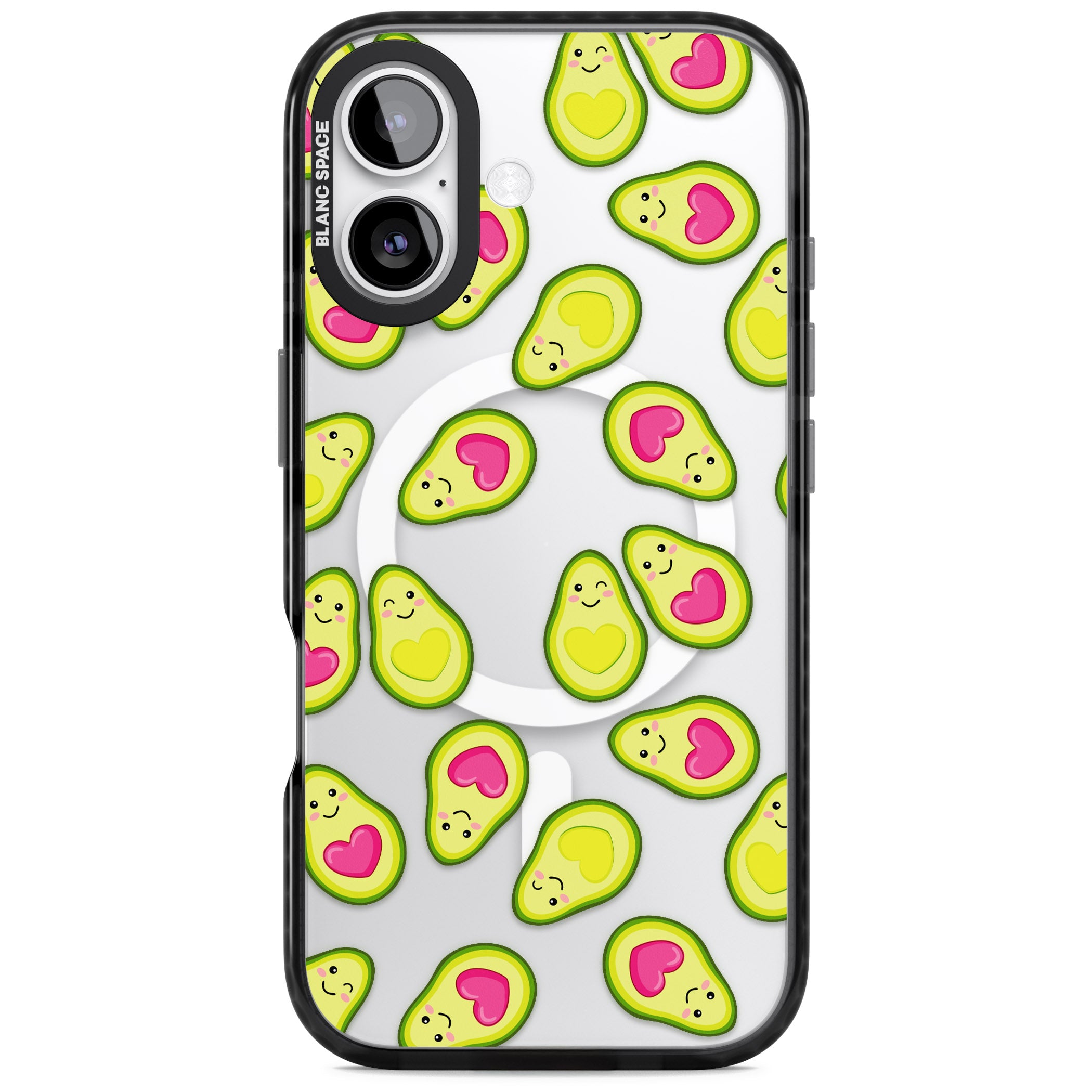 Avocado Love iPhone 17 Impact Pro Black Phone Case