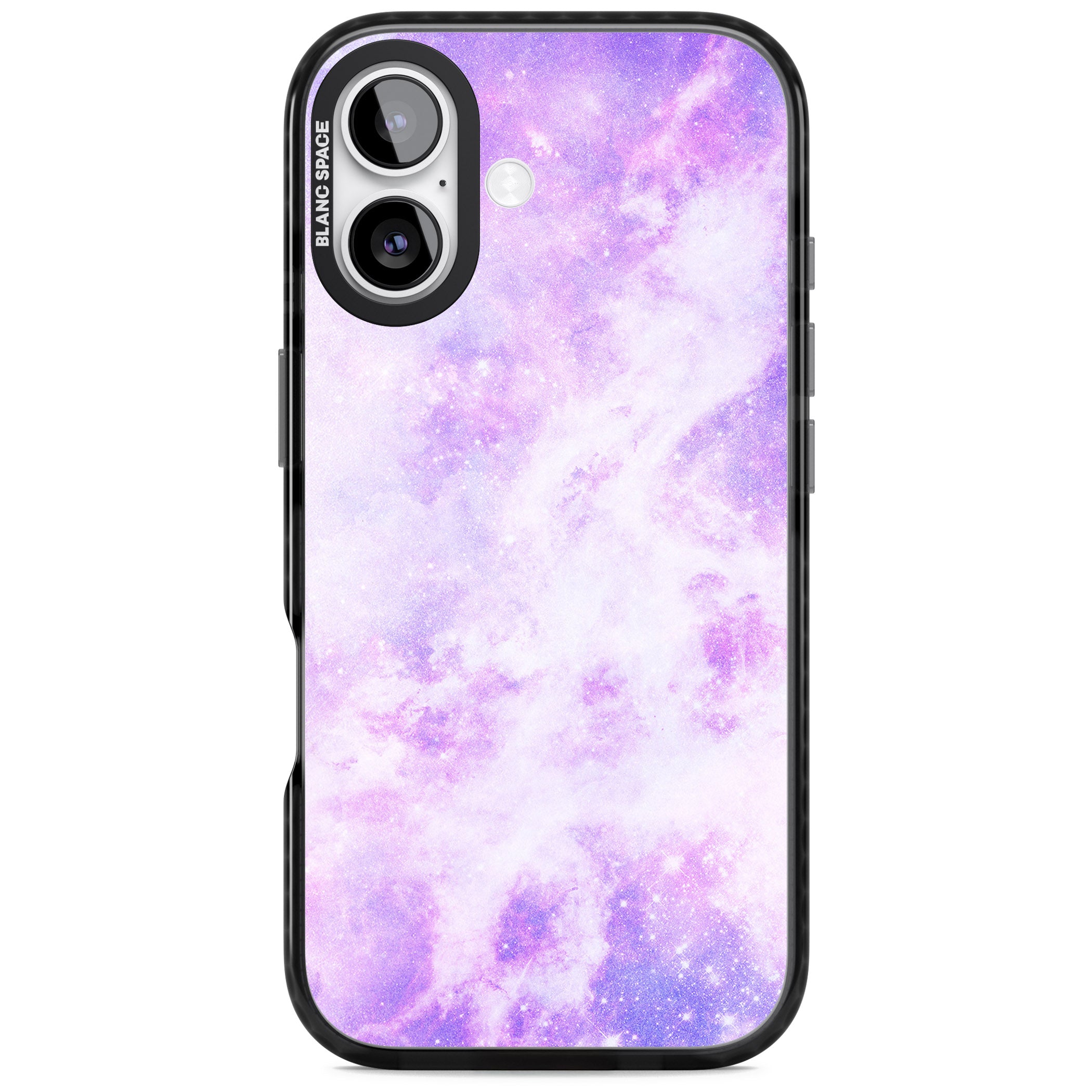 Purple Galaxy Vibes iPhone 17 Impact Pro Black Phone Case