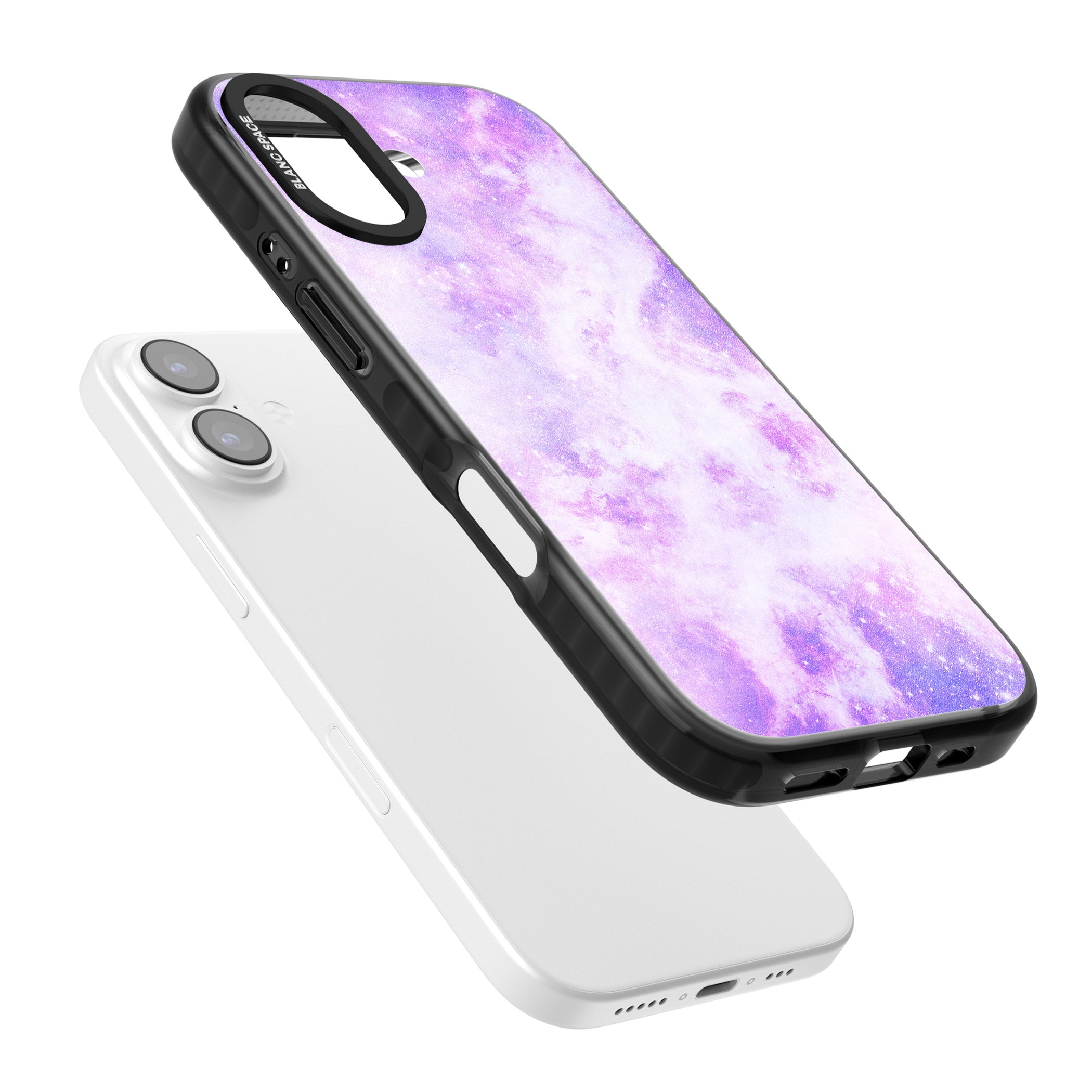 Purple Galaxy Vibes iPhone 17 Impact Pro Black Phone Case Colours