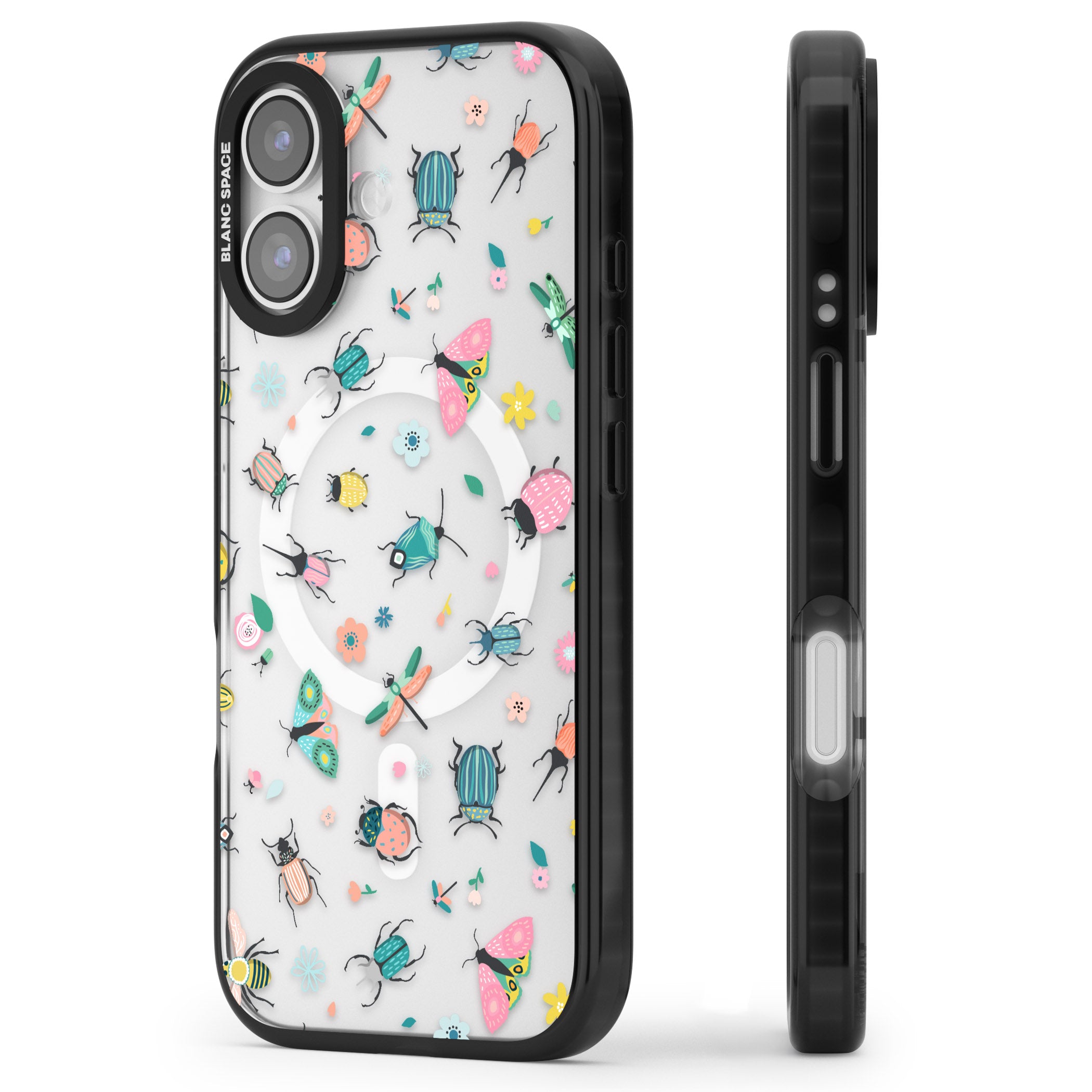 Playful Bug Life iPhone 17 Impact Pro Black Phone Case Side Profile