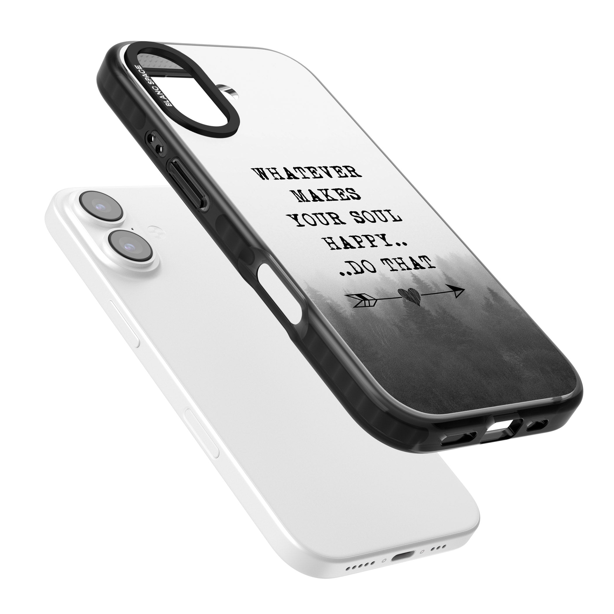 Whatever Makes Your Soul Quote iPhone 17 Impact Pro Black Phone Case Colours