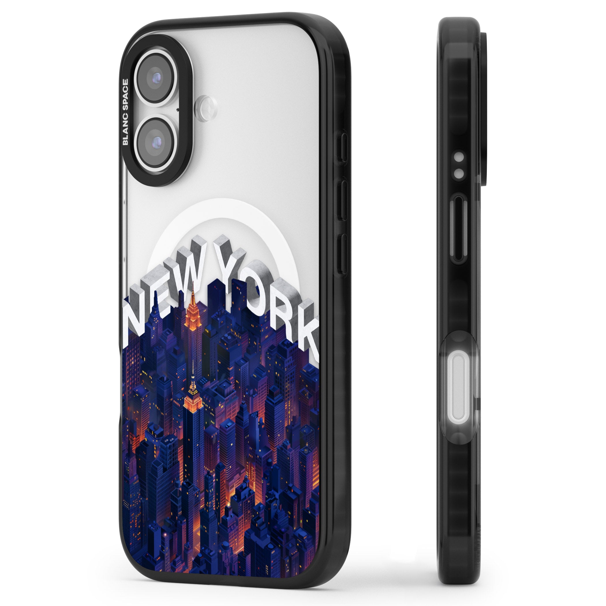 New York City iPhone 17 Impact Pro Black Phone Case Side Profile