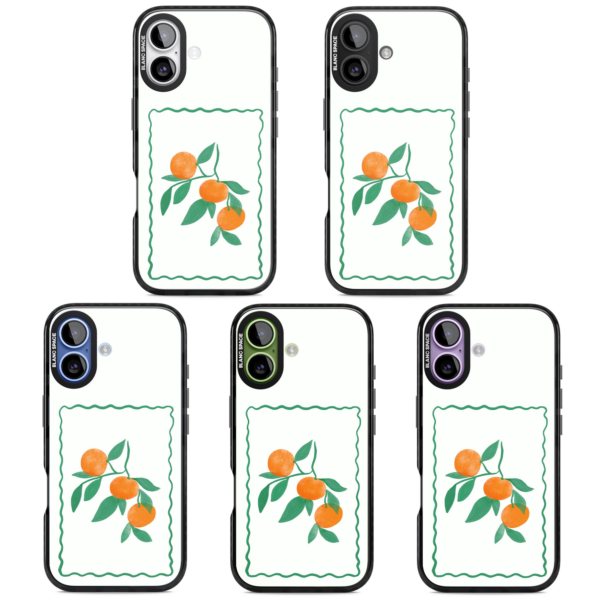 Italian Oranges iPhone 17 Impact Pro Black Phone Case APT Impact Protection