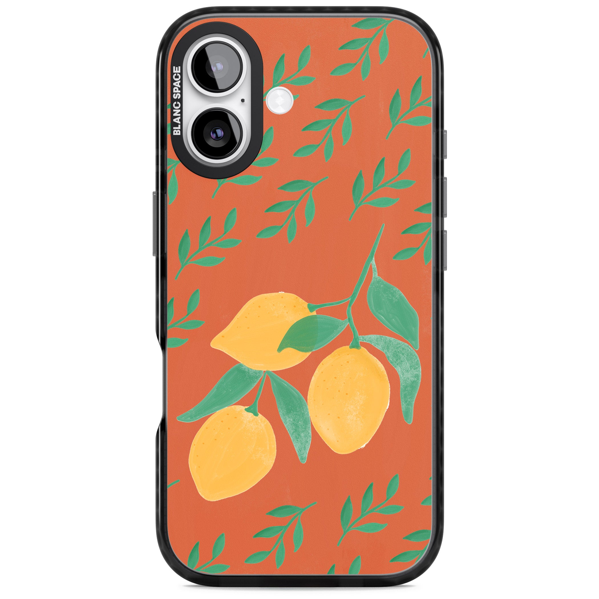 Tuscan Lemons iPhone 17 Impact Pro Black Phone Case