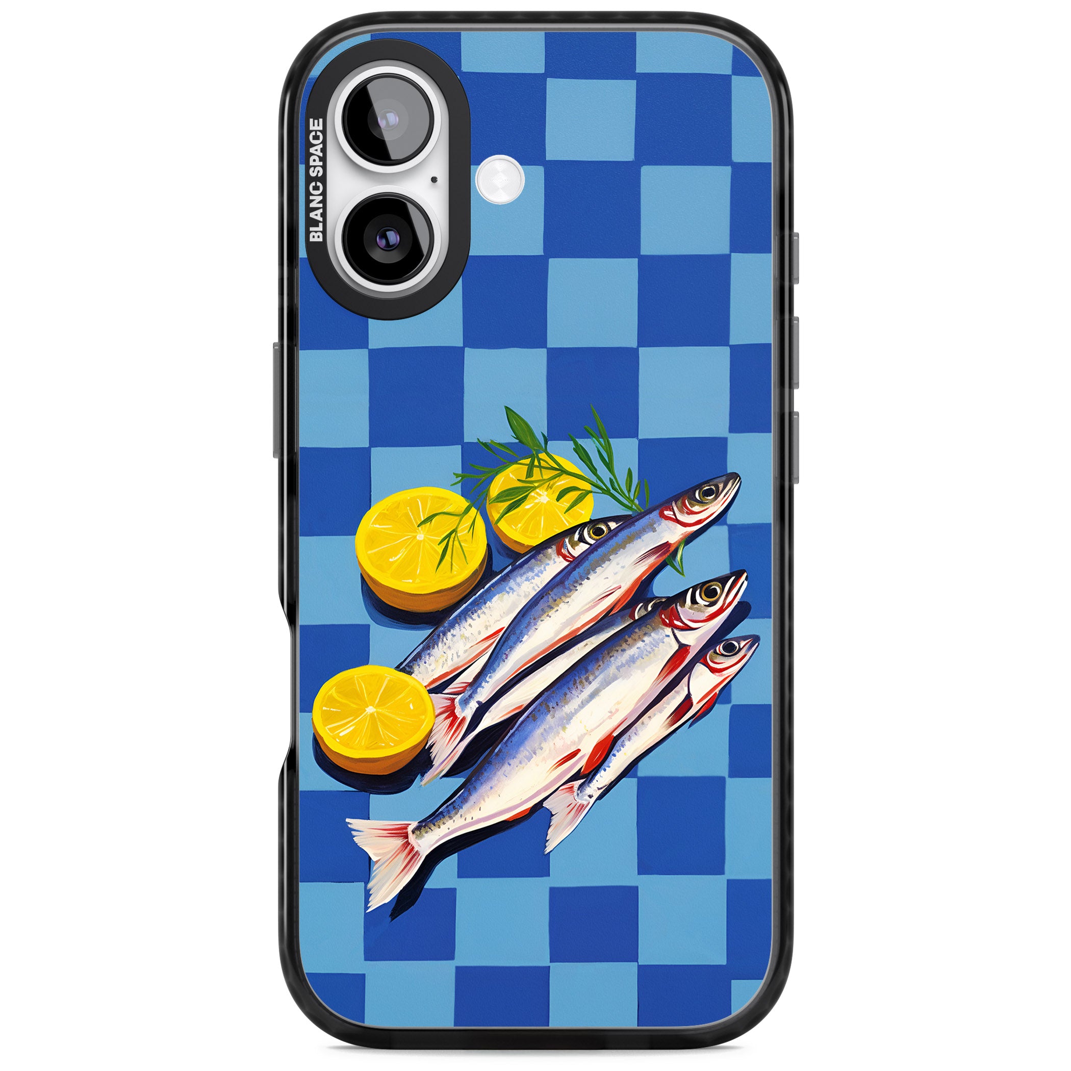Fish & Lemons iPhone 17 Impact Pro Black Phone Case