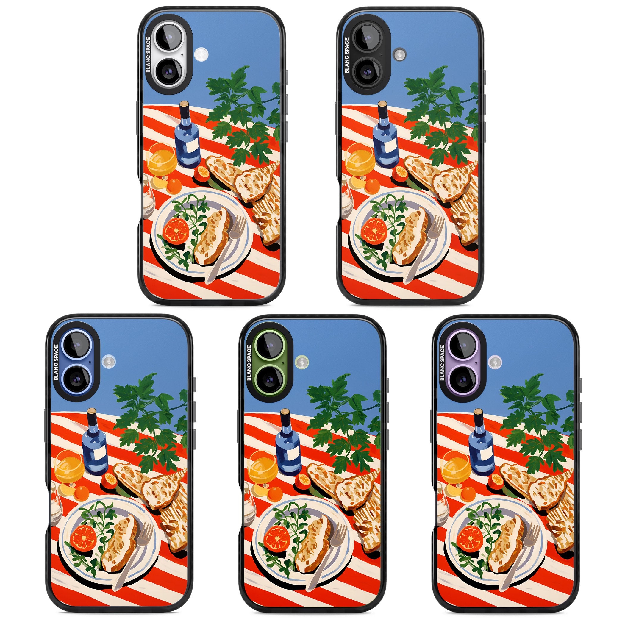 Mediterranean Lunch Table iPhone 17 Impact Pro Black Phone Case APT Impact Protection