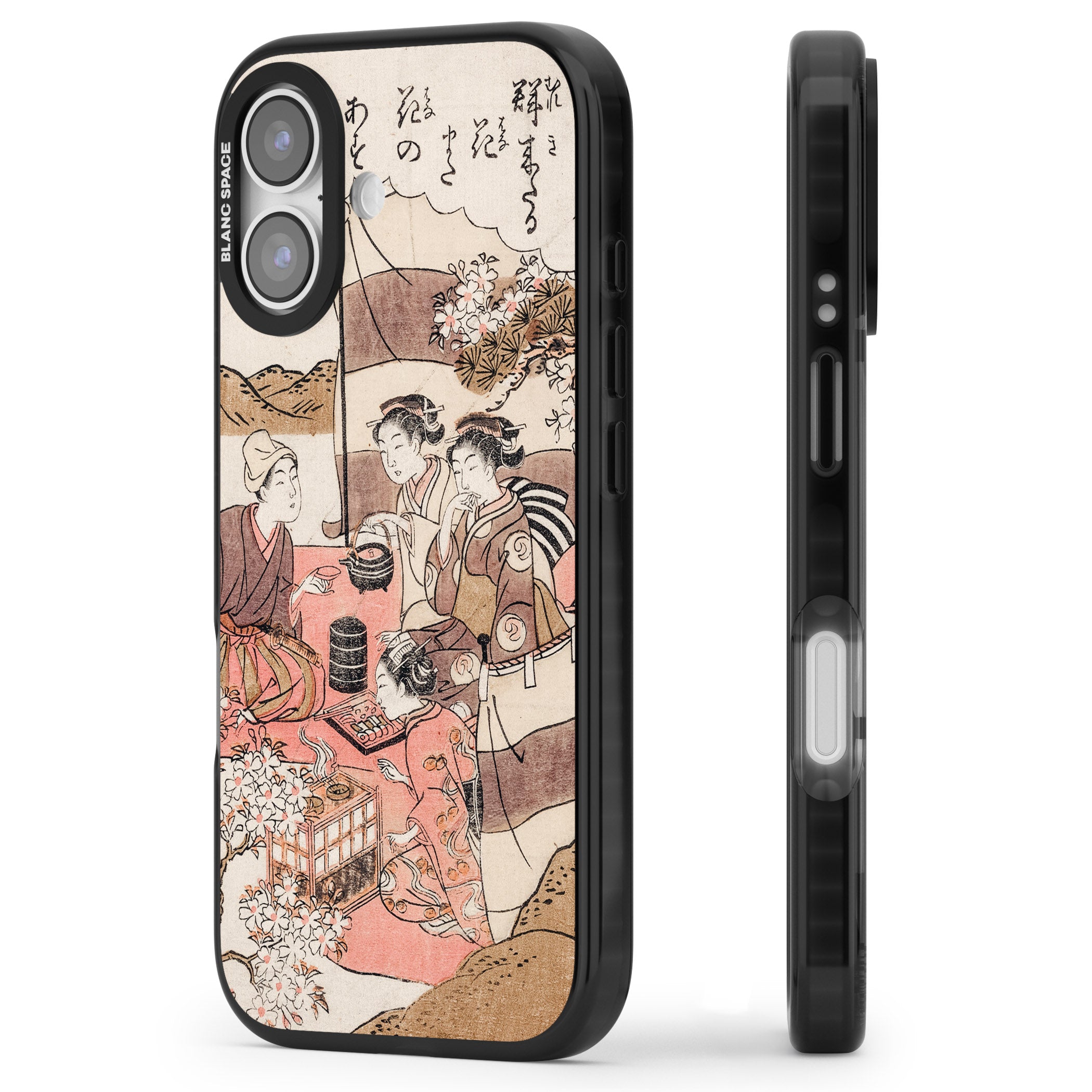 Japanese Afternoon Tea iPhone 17 Impact Pro Black Phone Case Side Profile