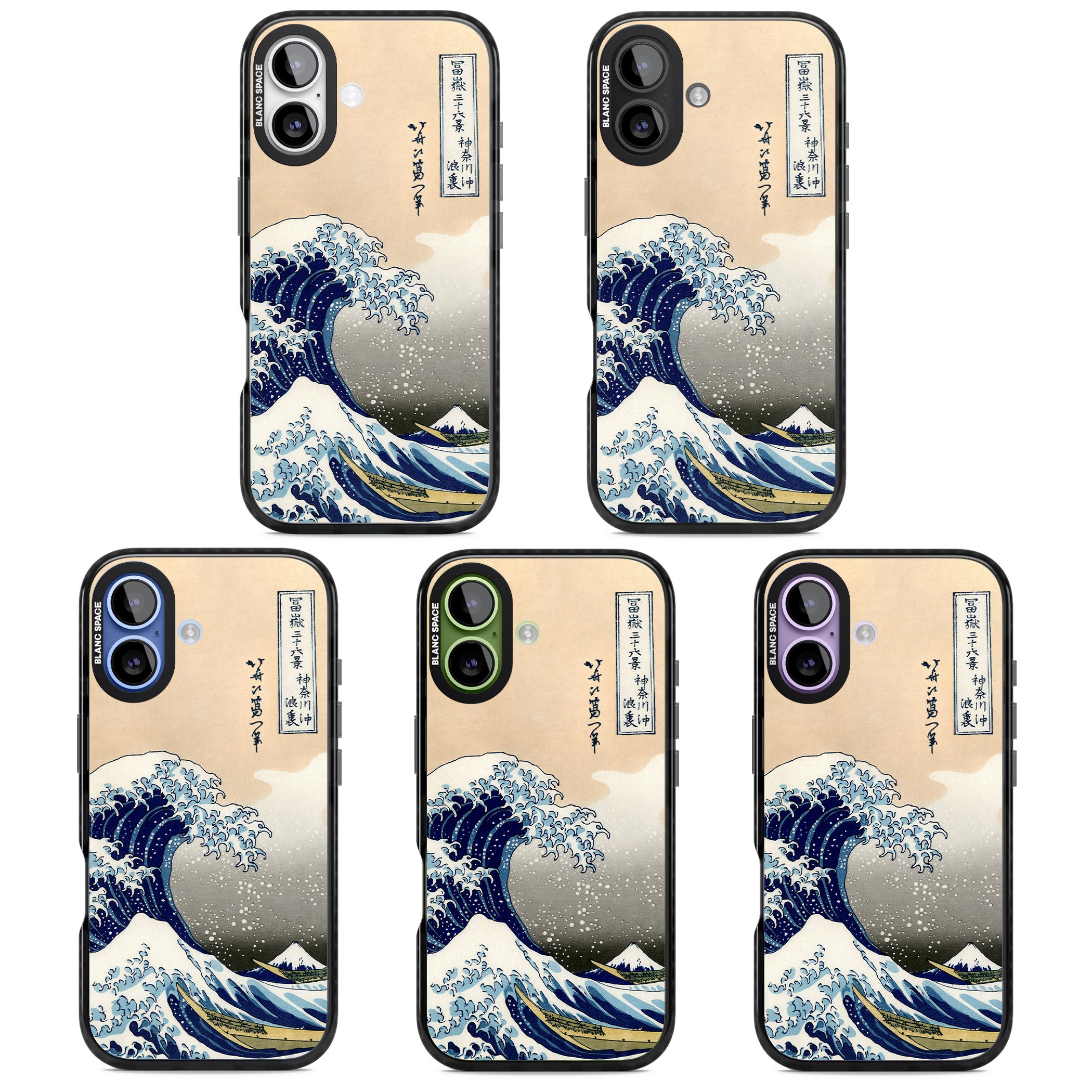 Great Wave iPhone 17 Impact Pro Black Phone Case APT Impact Protection