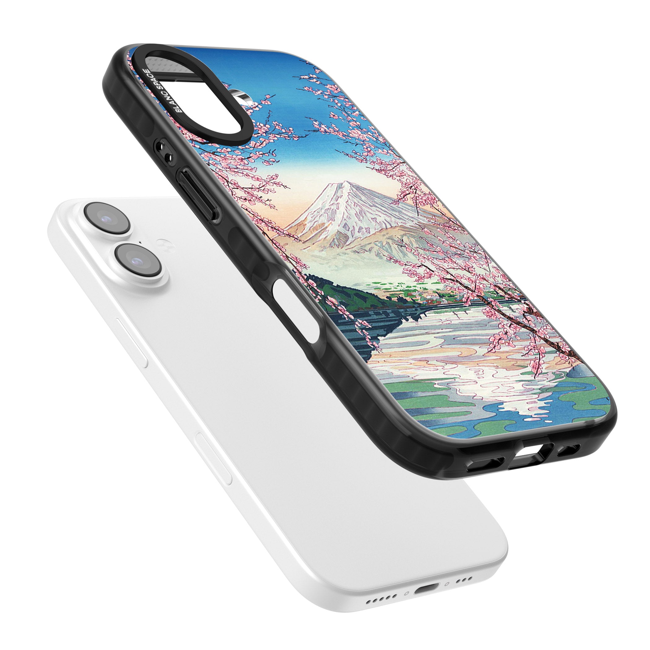 Mt Fuji From Lake Kawaguchi iPhone 17 Impact Pro Black Phone Case Colours