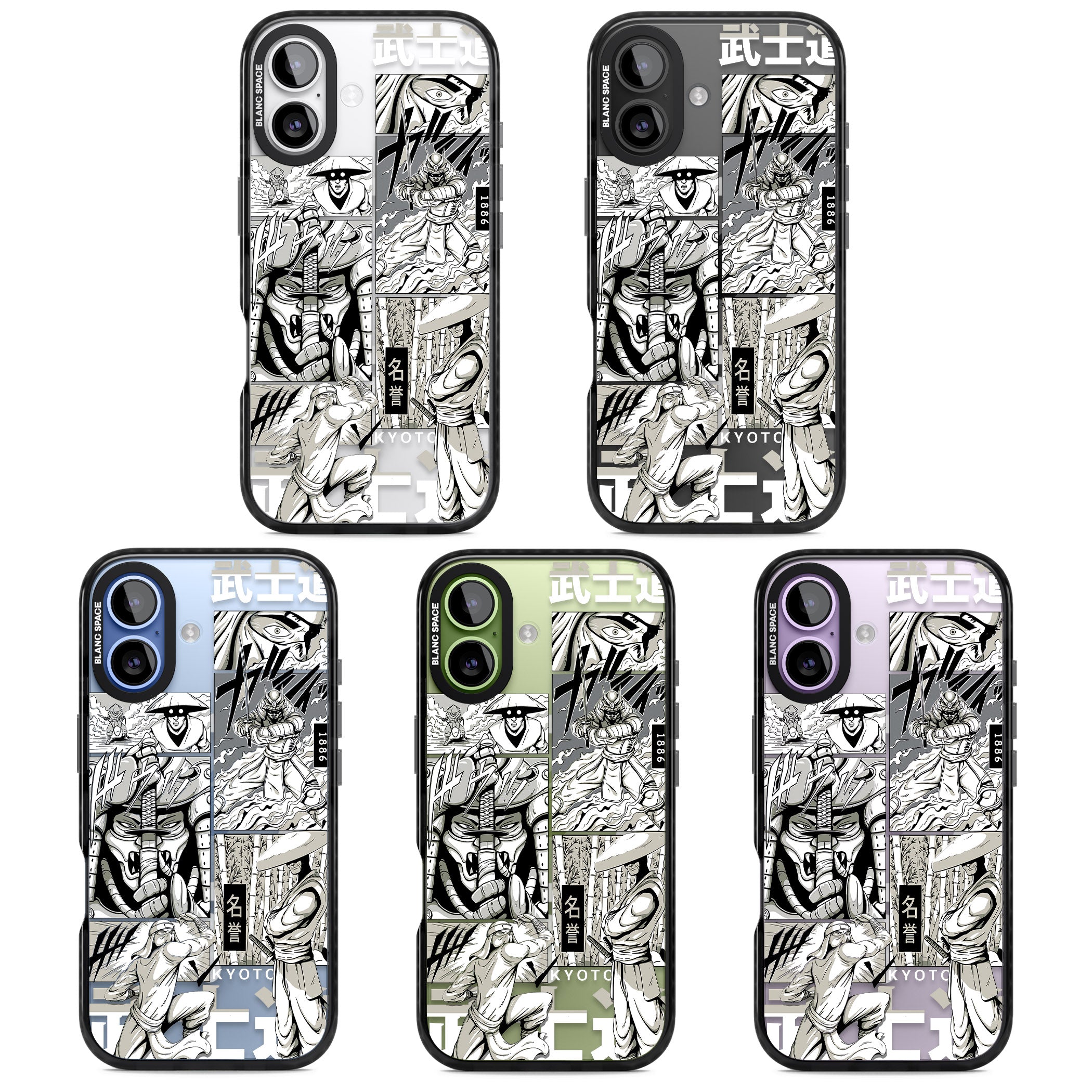 Greyscale Anime Comic iPhone 17 Impact Pro Black Phone Case APT Impact Protection