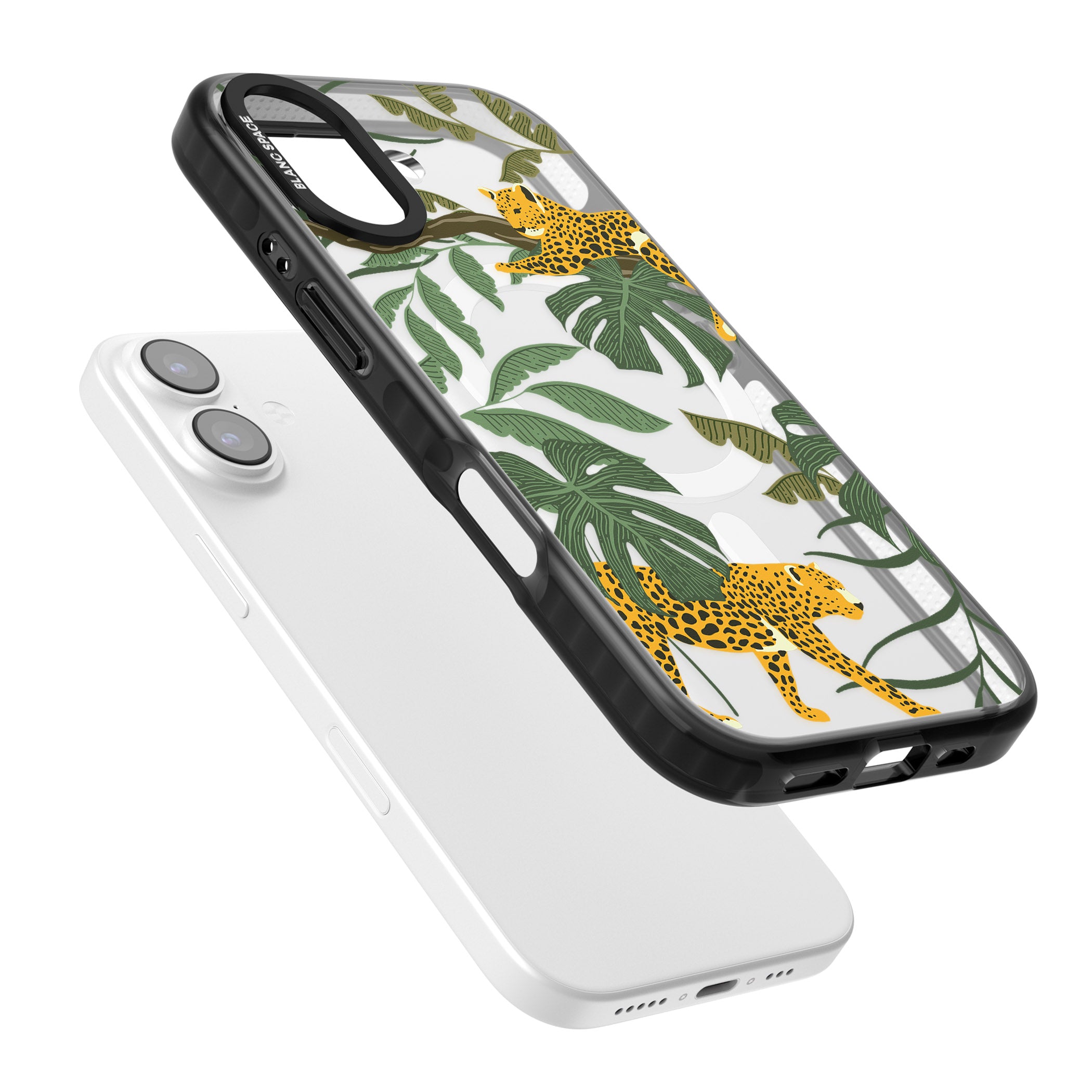 Jungle Cat Pattern iPhone 17 Impact Pro Black Phone Case Colours
