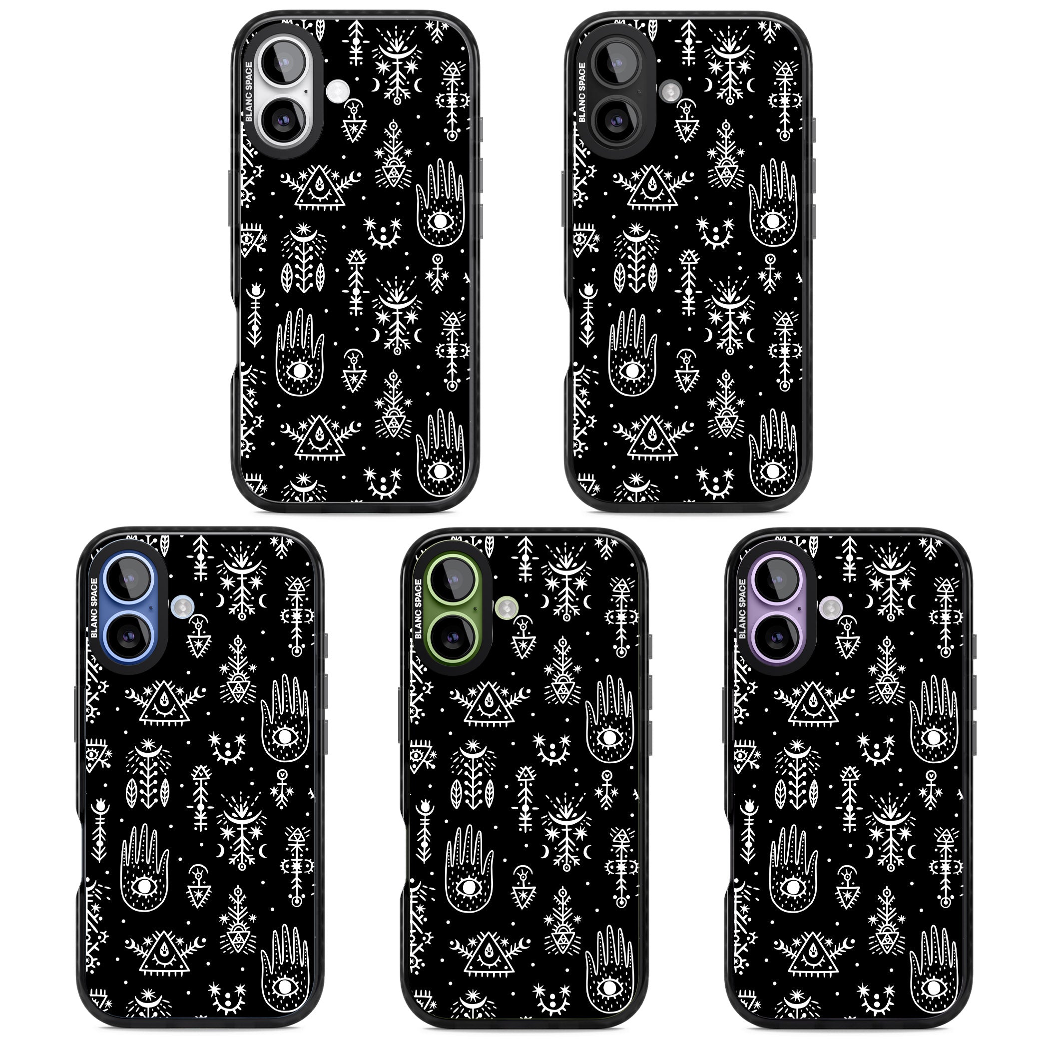 Tribal Symbols Black iPhone 17 Impact Pro Black Phone Case APT Impact Protection