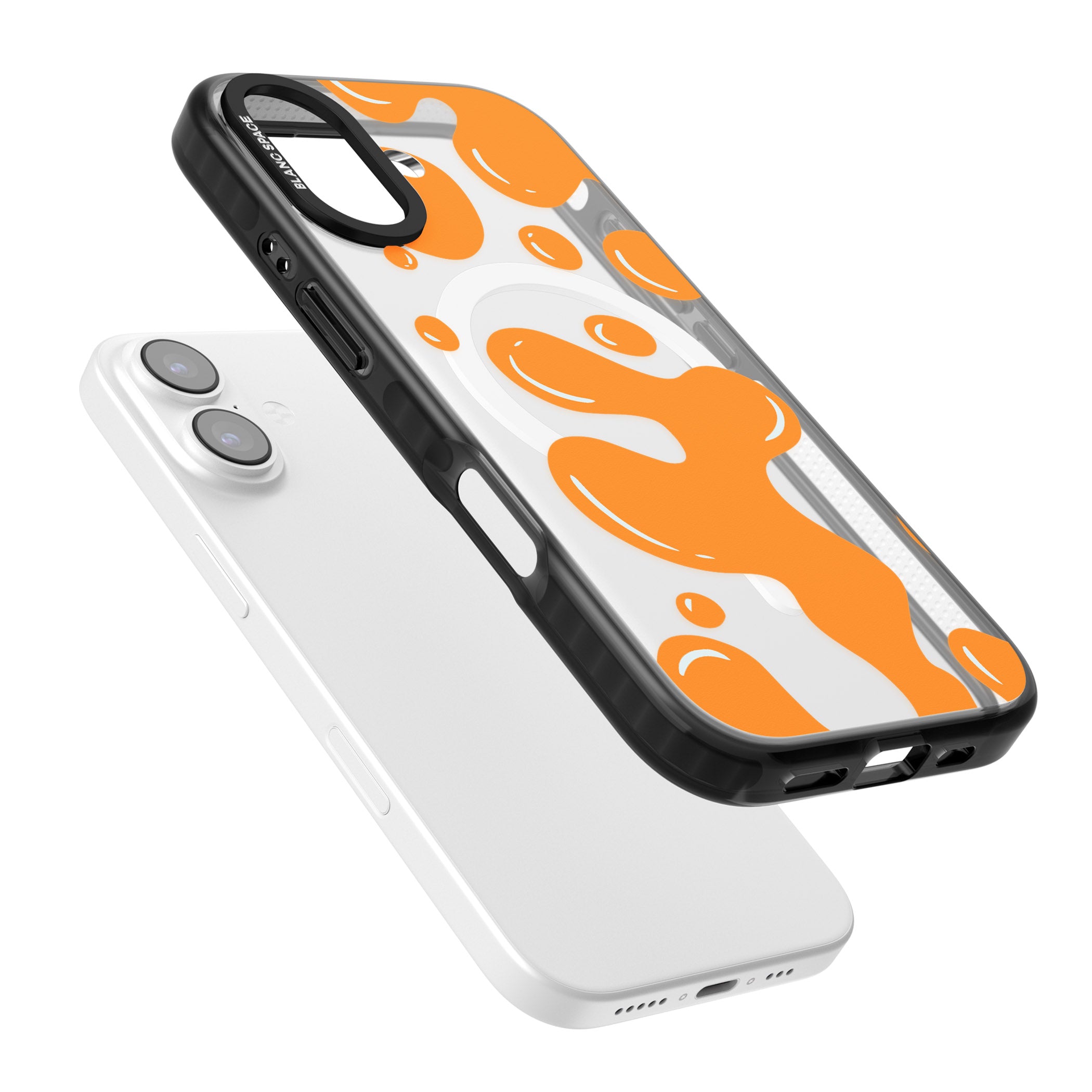 Orange Lava Lamp iPhone 17 Impact Pro Black Phone Case Colours