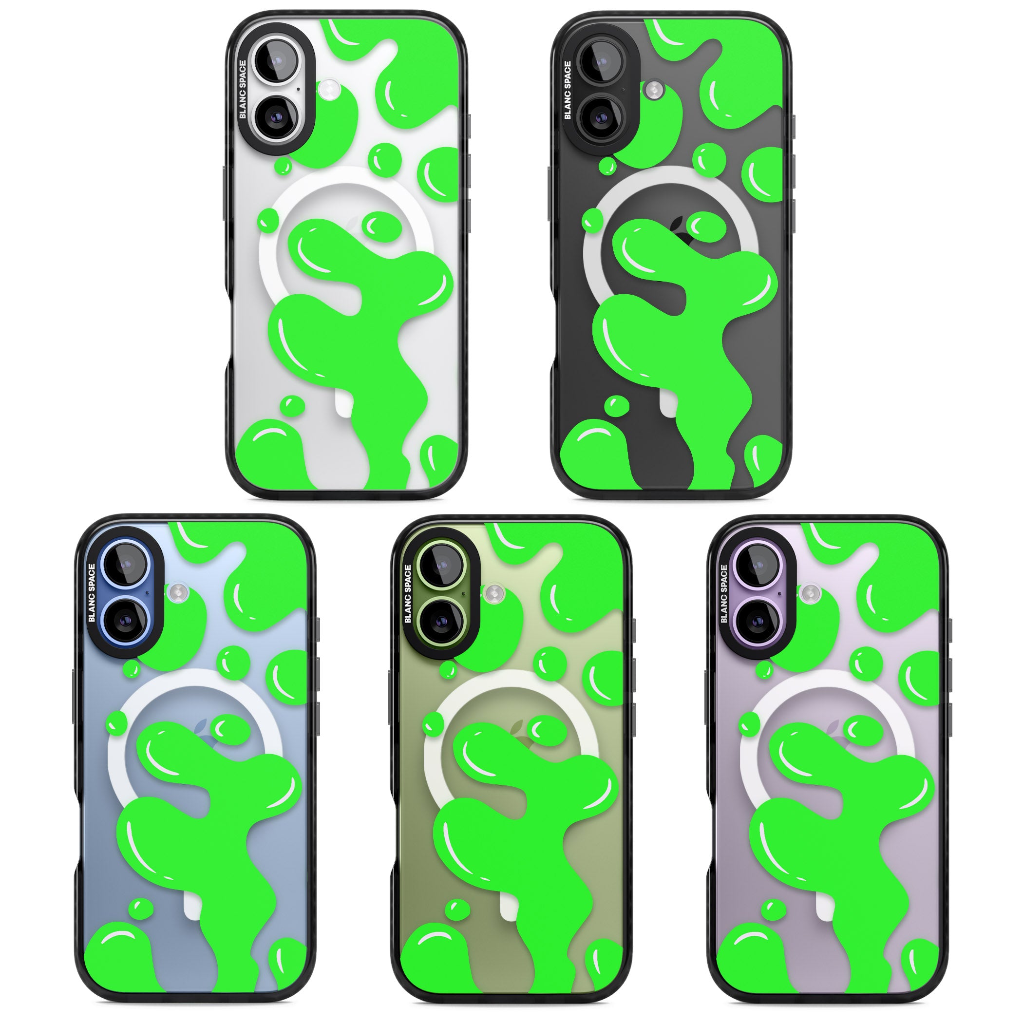 Green Lava Lamp iPhone 17 Impact Pro Black Phone Case APT Impact Protection