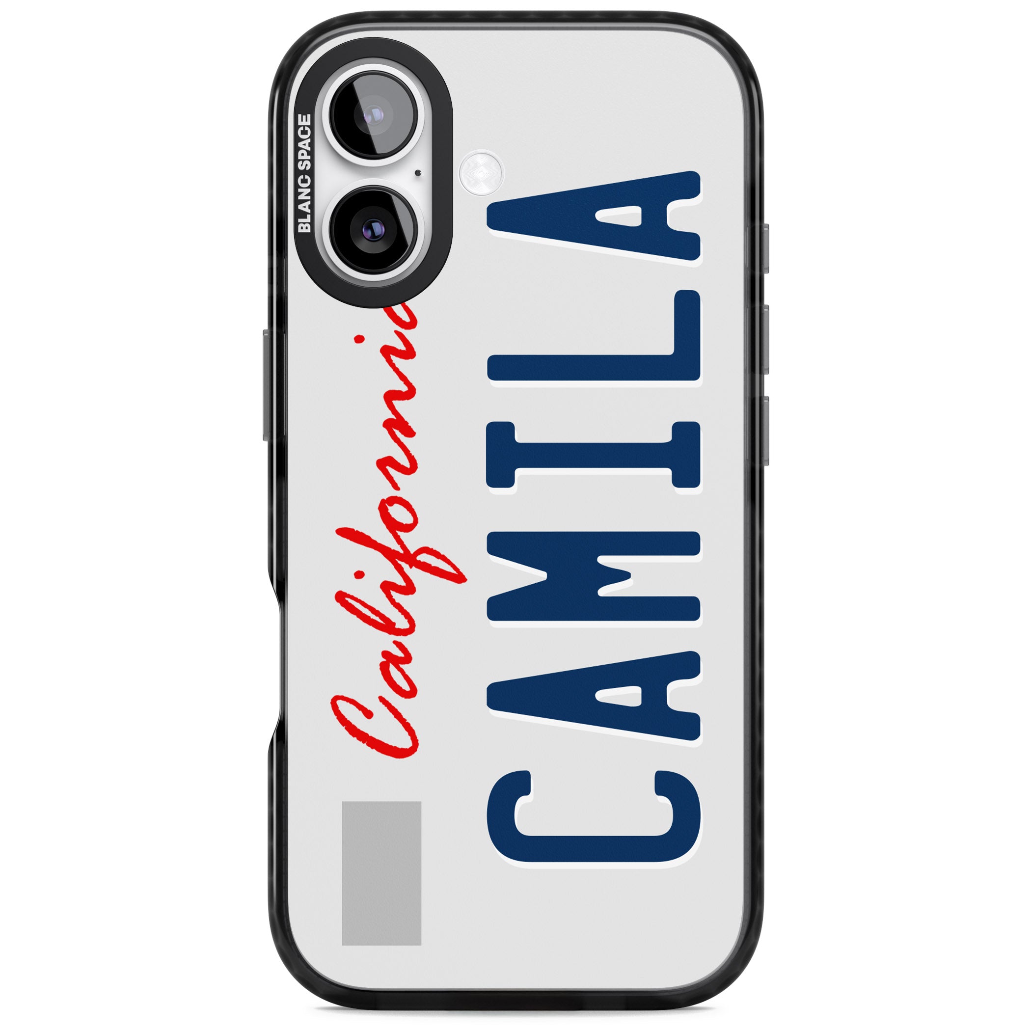 Personalised California License Plate iPhone 17 Impact Pro Black Phone Case