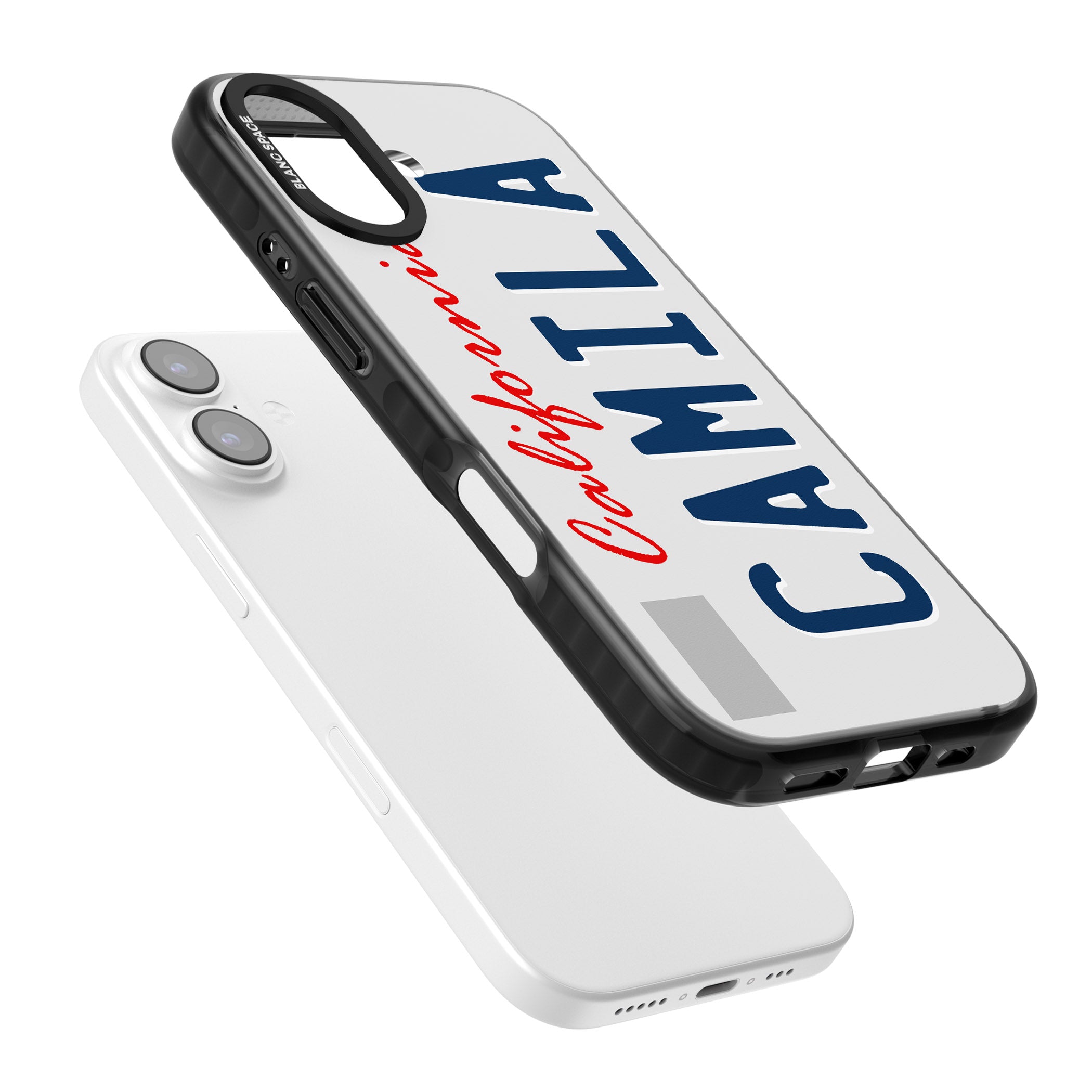 Personalised California License Plate iPhone 17 Impact Pro Black Phone Case Colours