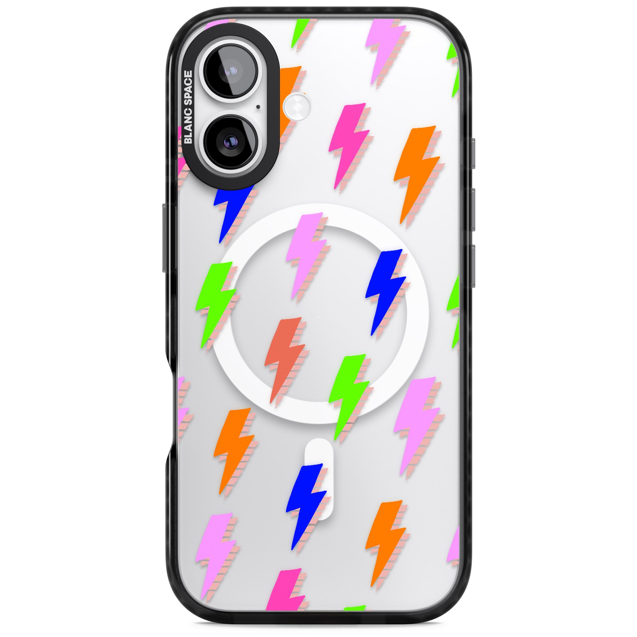Rainbow Pop Lightning iPhone 17 Impact Pro Black Phone Case