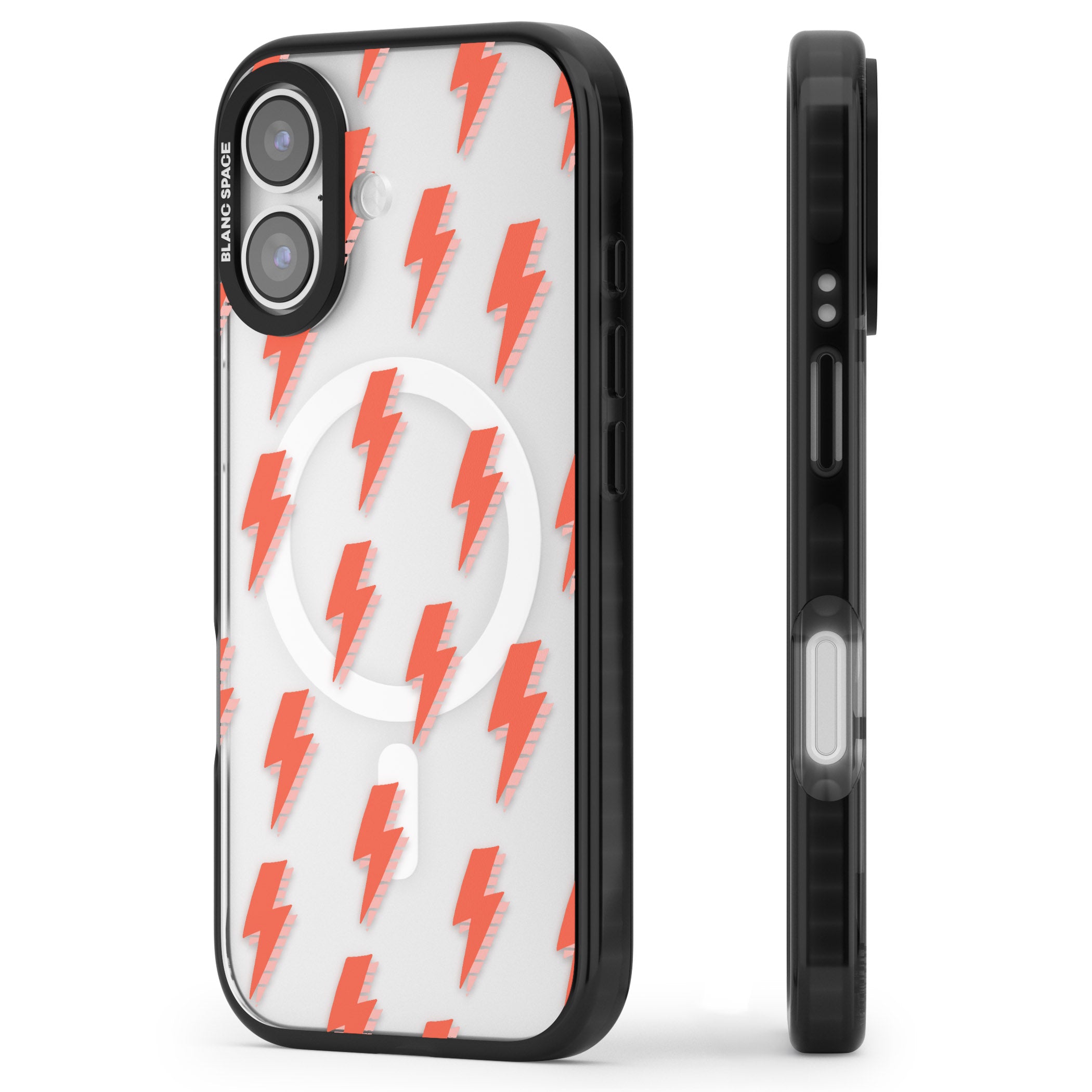 Pop Lightning iPhone 17 Impact Pro Black Phone Case Side Profile