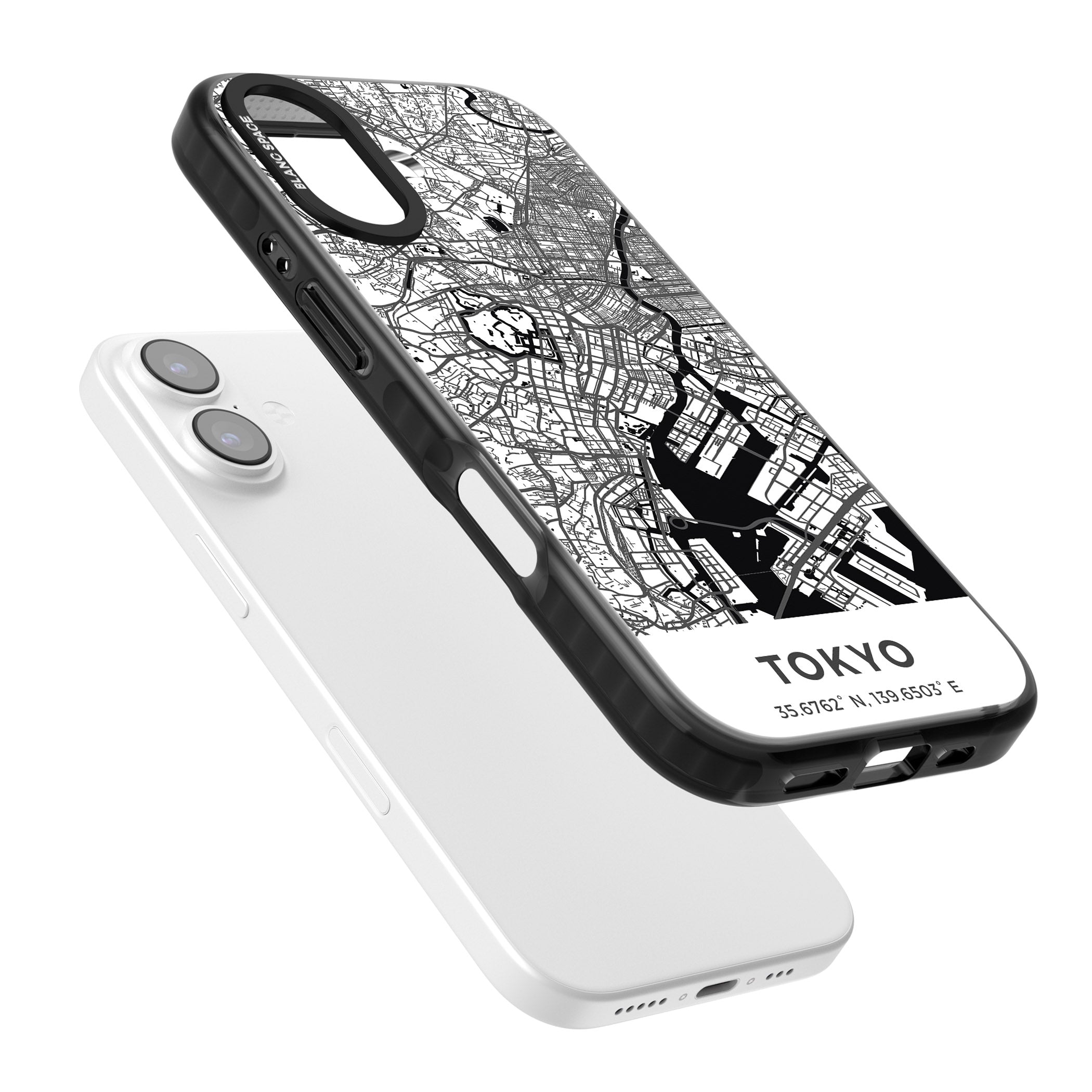 Tokyo Map iPhone 17 Impact Pro Black Phone Case Colours