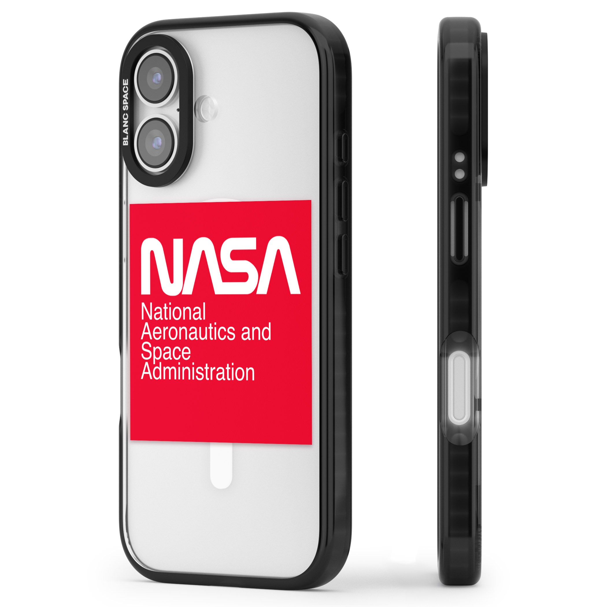 Nasa The Worm Box iPhone 17 Impact Pro Black Phone Case Side Profile