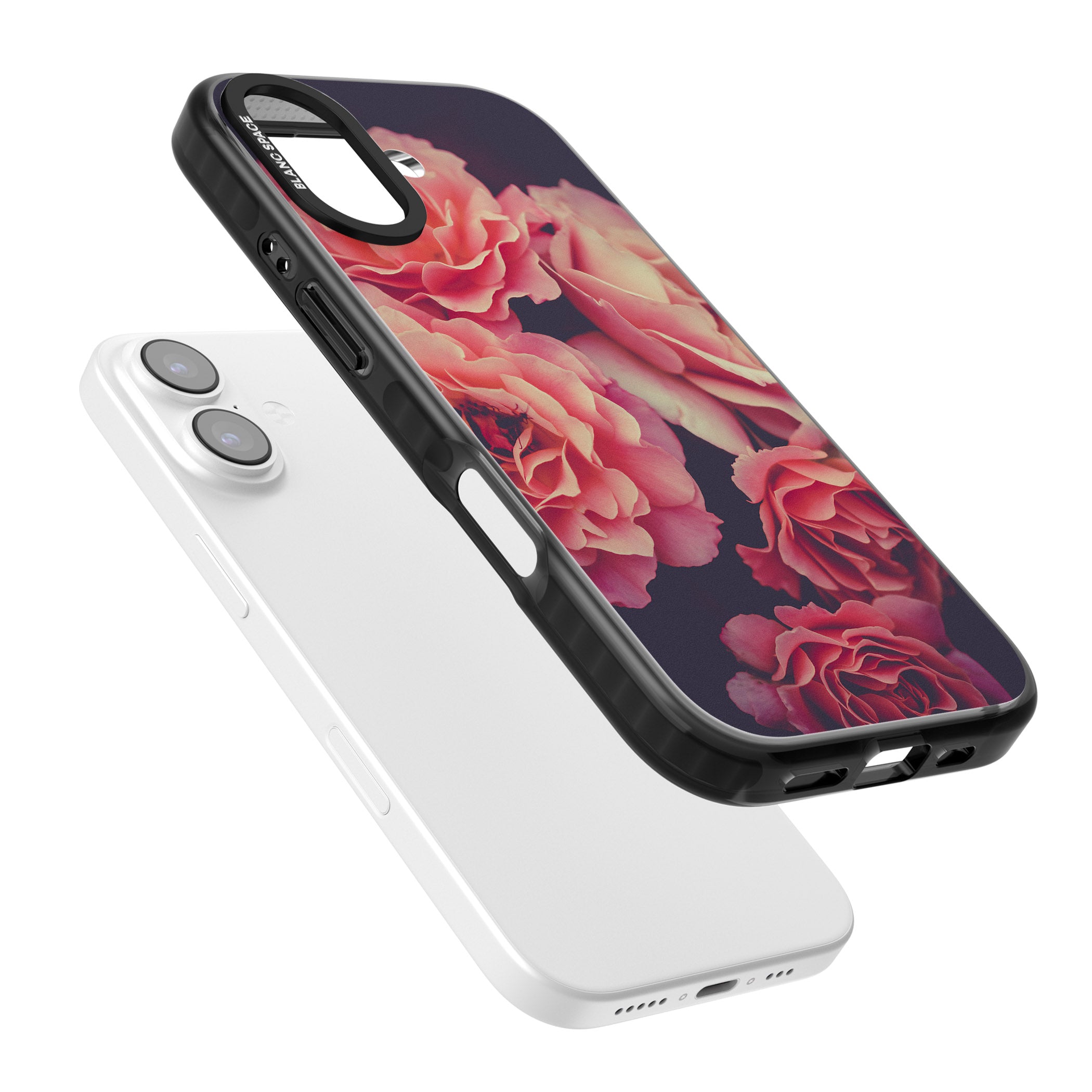 Midnight Rose Bloom iPhone 17 Impact Pro Black Phone Case Colours