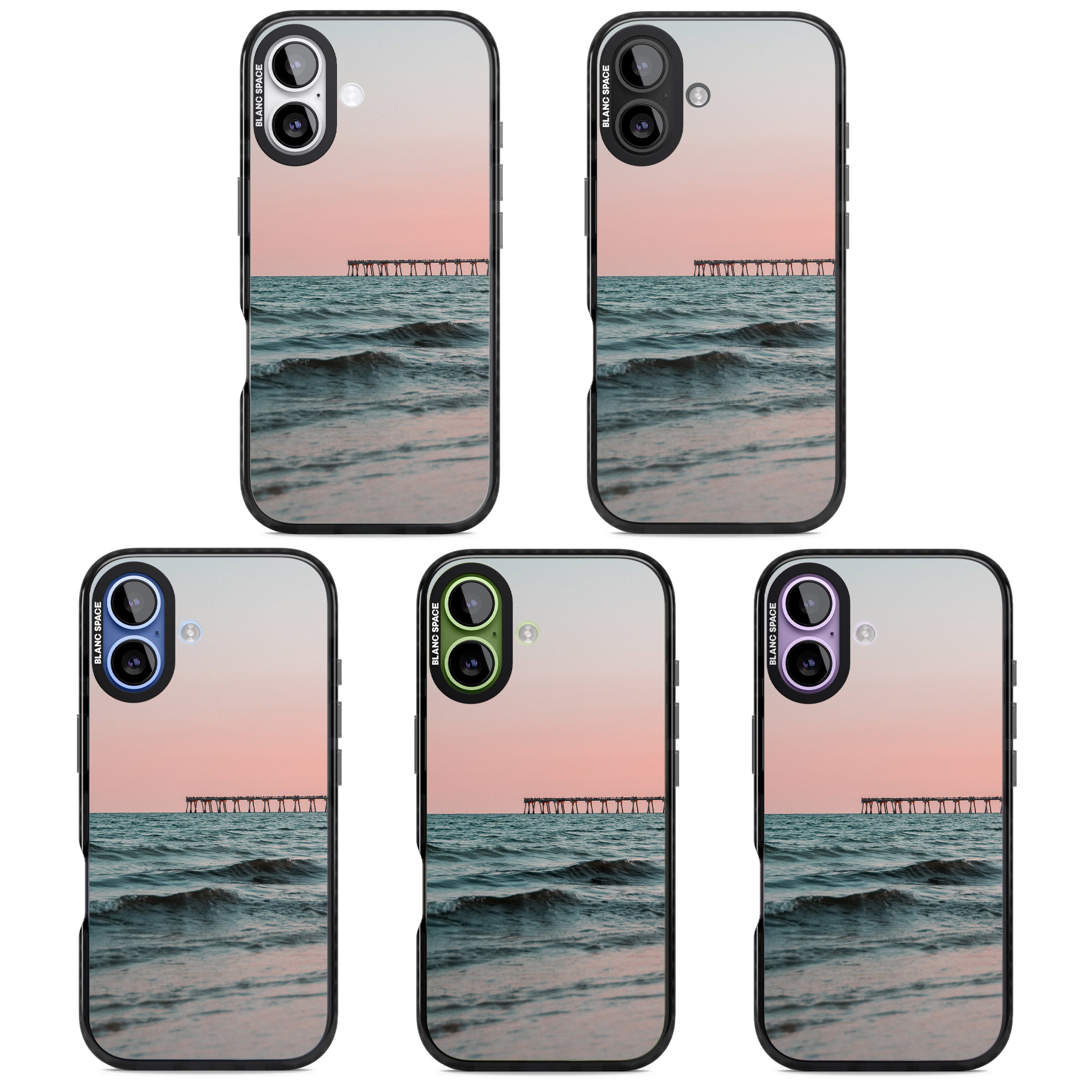 Sunset Pier iPhone 17 Impact Pro Black Phone Case APT Impact Protection