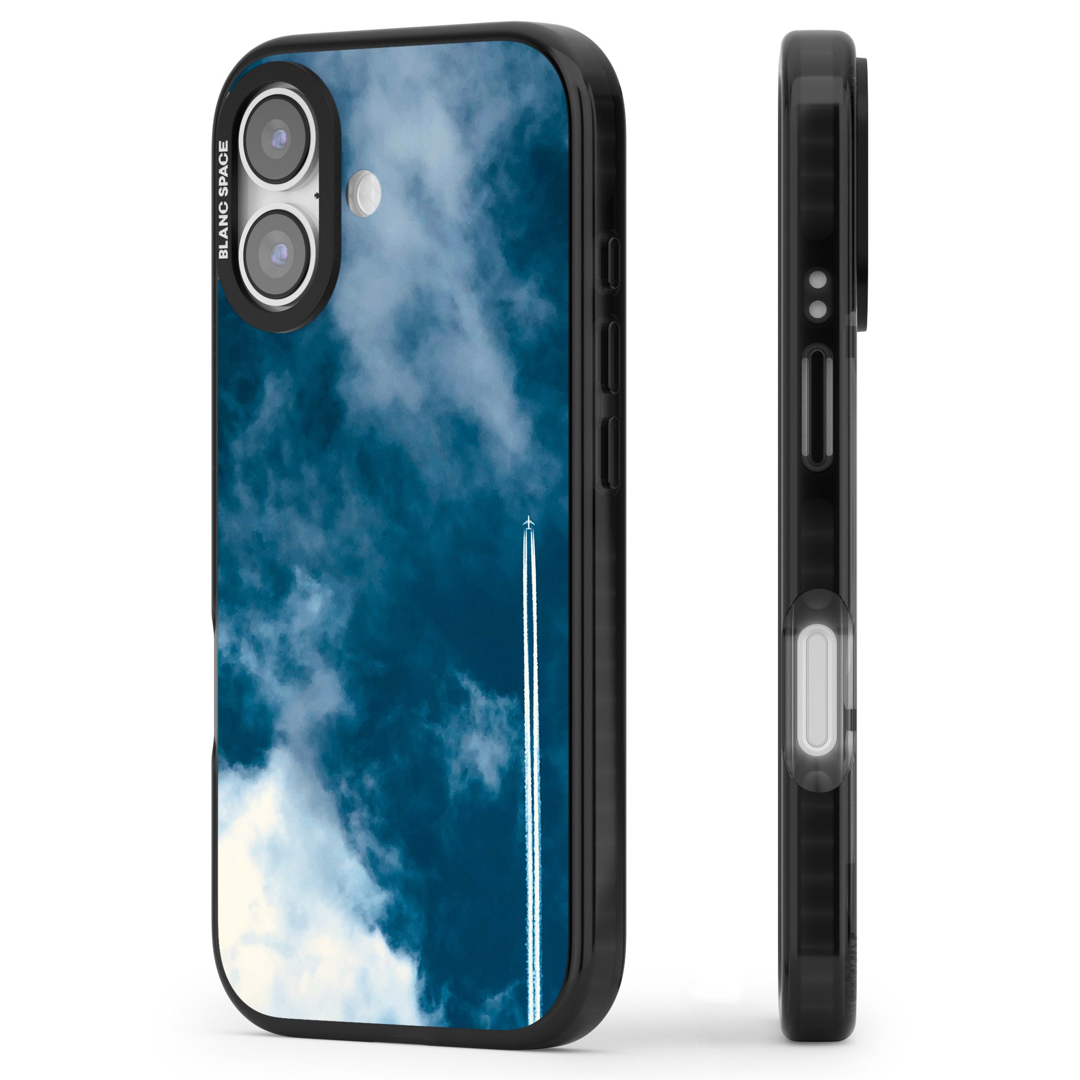 Sky Trail iPhone 17 Impact Pro Black Phone Case Side Profile