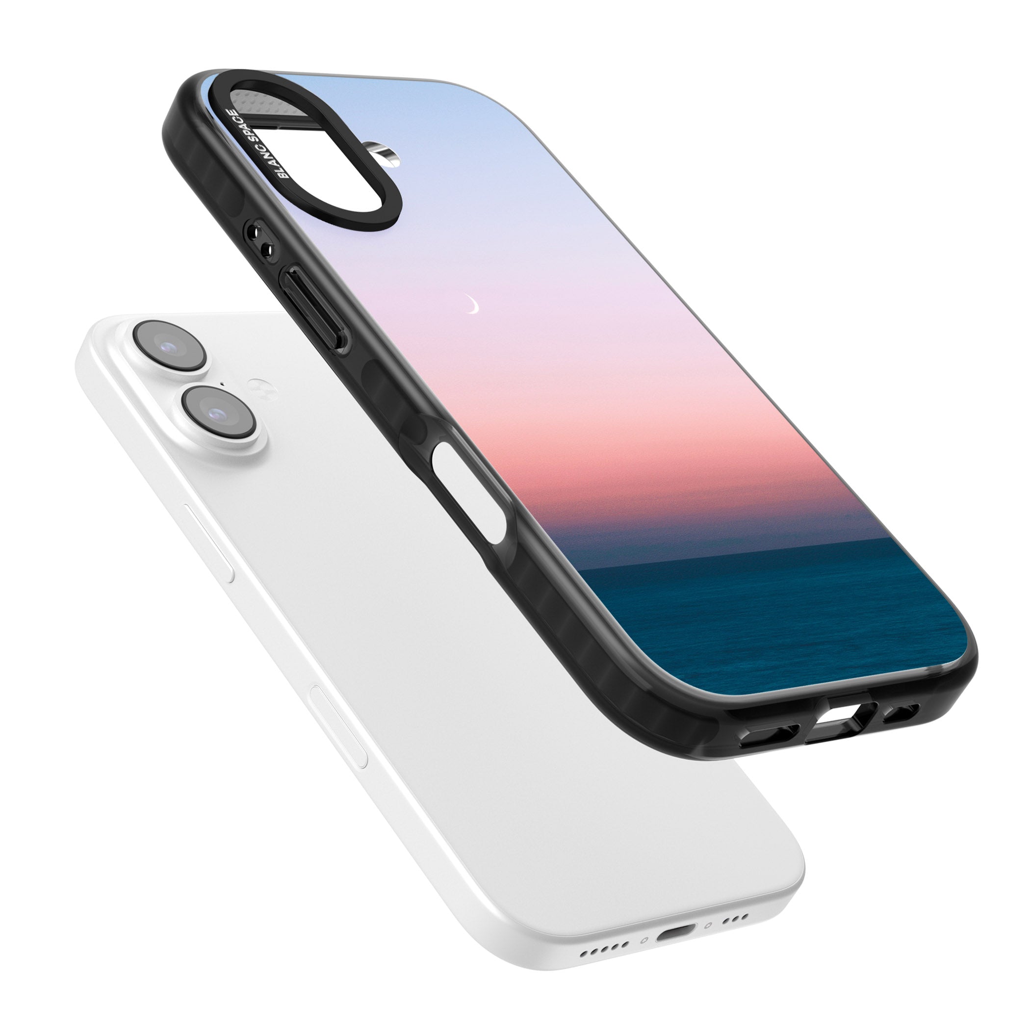 Pastel Ocean Sunset iPhone 17 Impact Pro Black Phone Case Colours