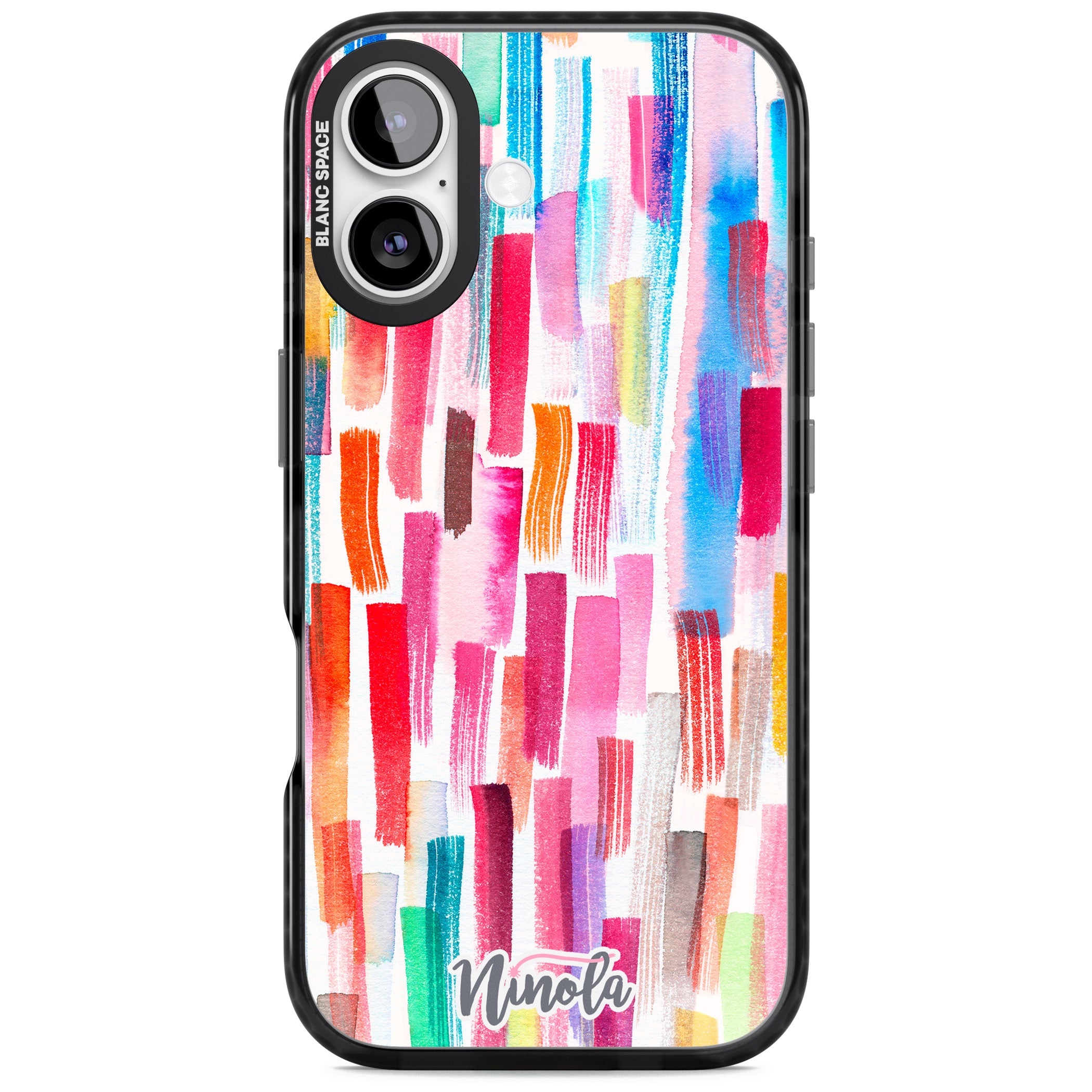Colorful Brushstrokes iPhone 17 Impact Pro Black Phone Case