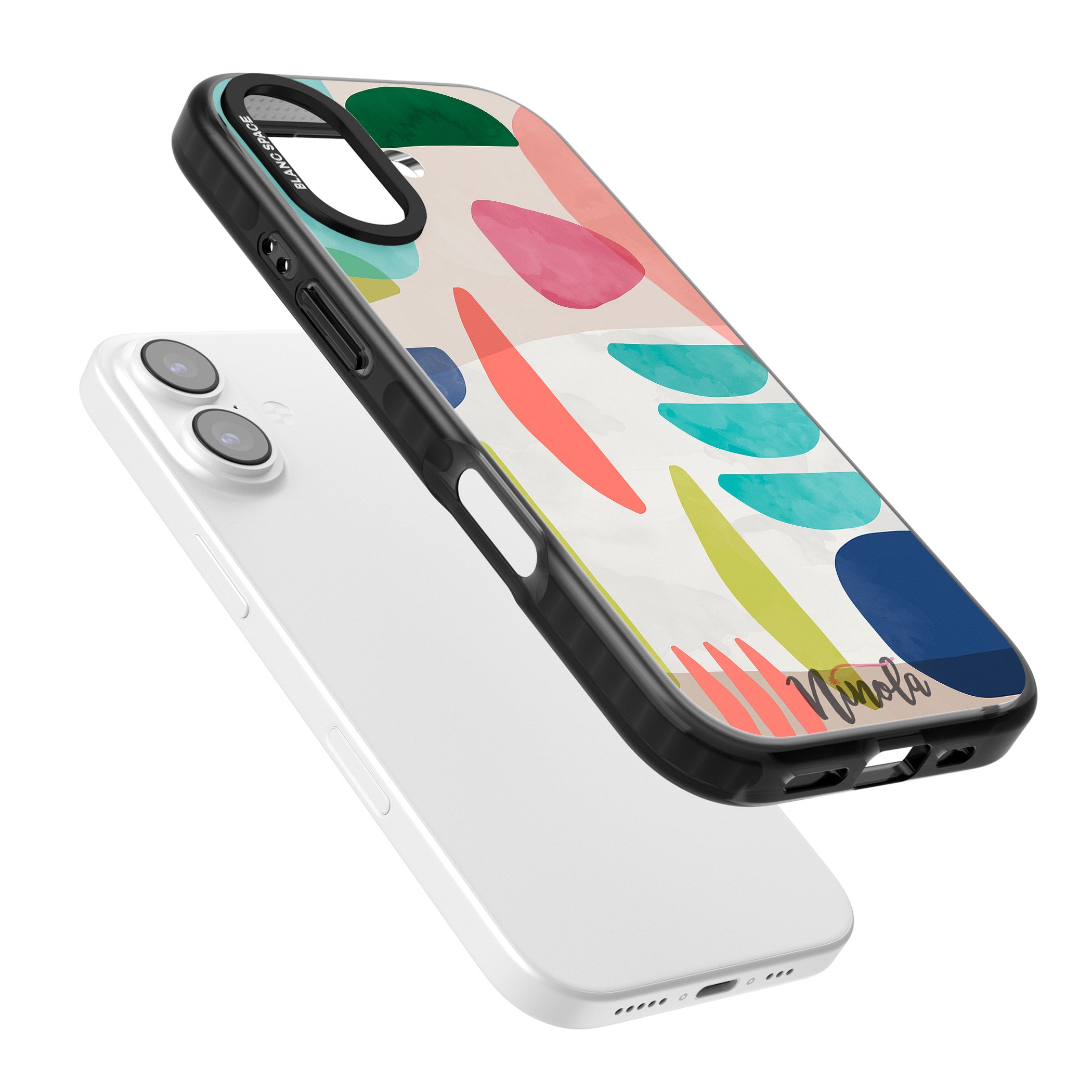 Bold Colorful Shapes iPhone 17 Impact Pro Black Phone Case Colours