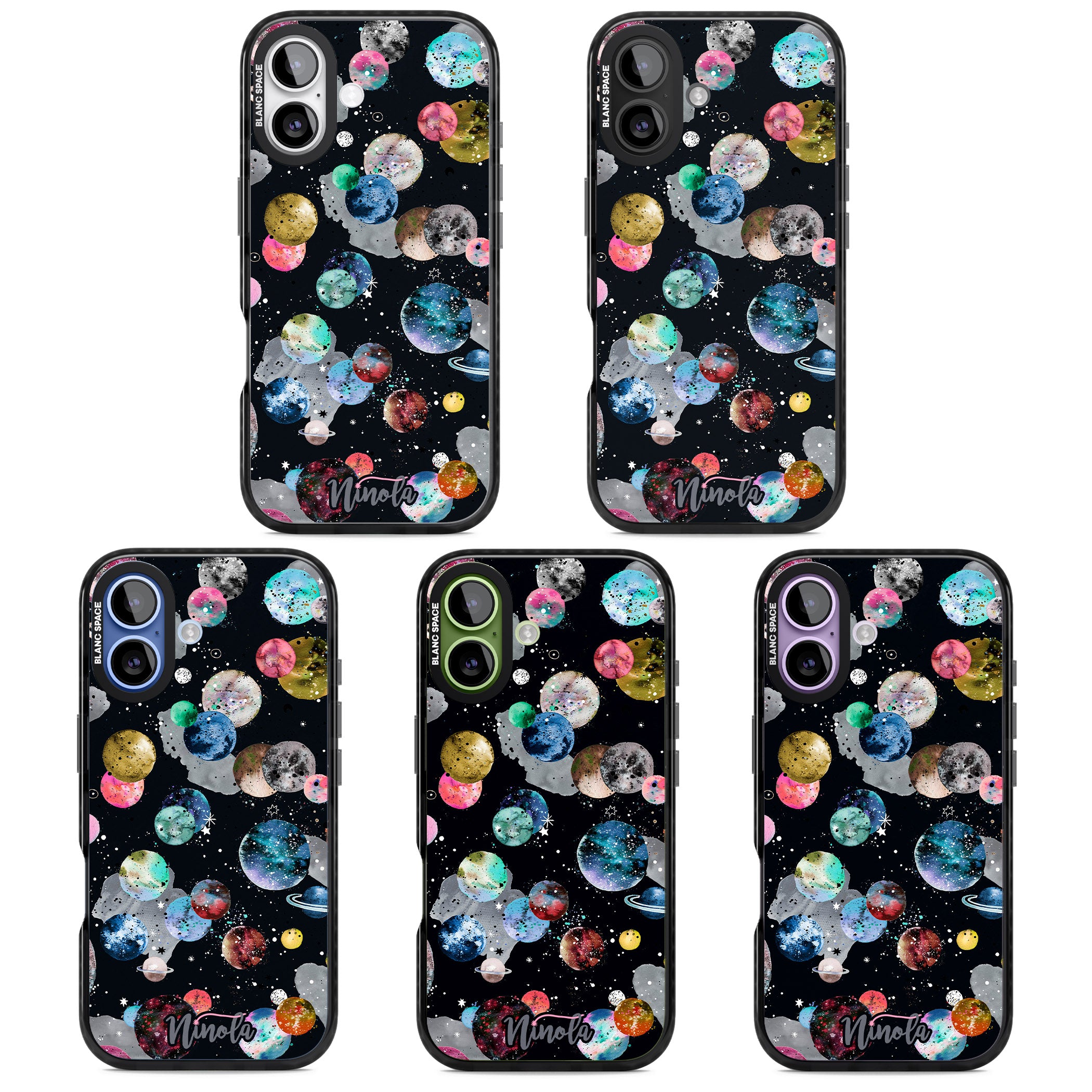 Cosmic Galaxy iPhone 17 Impact Pro Black Phone Case APT Impact Protection