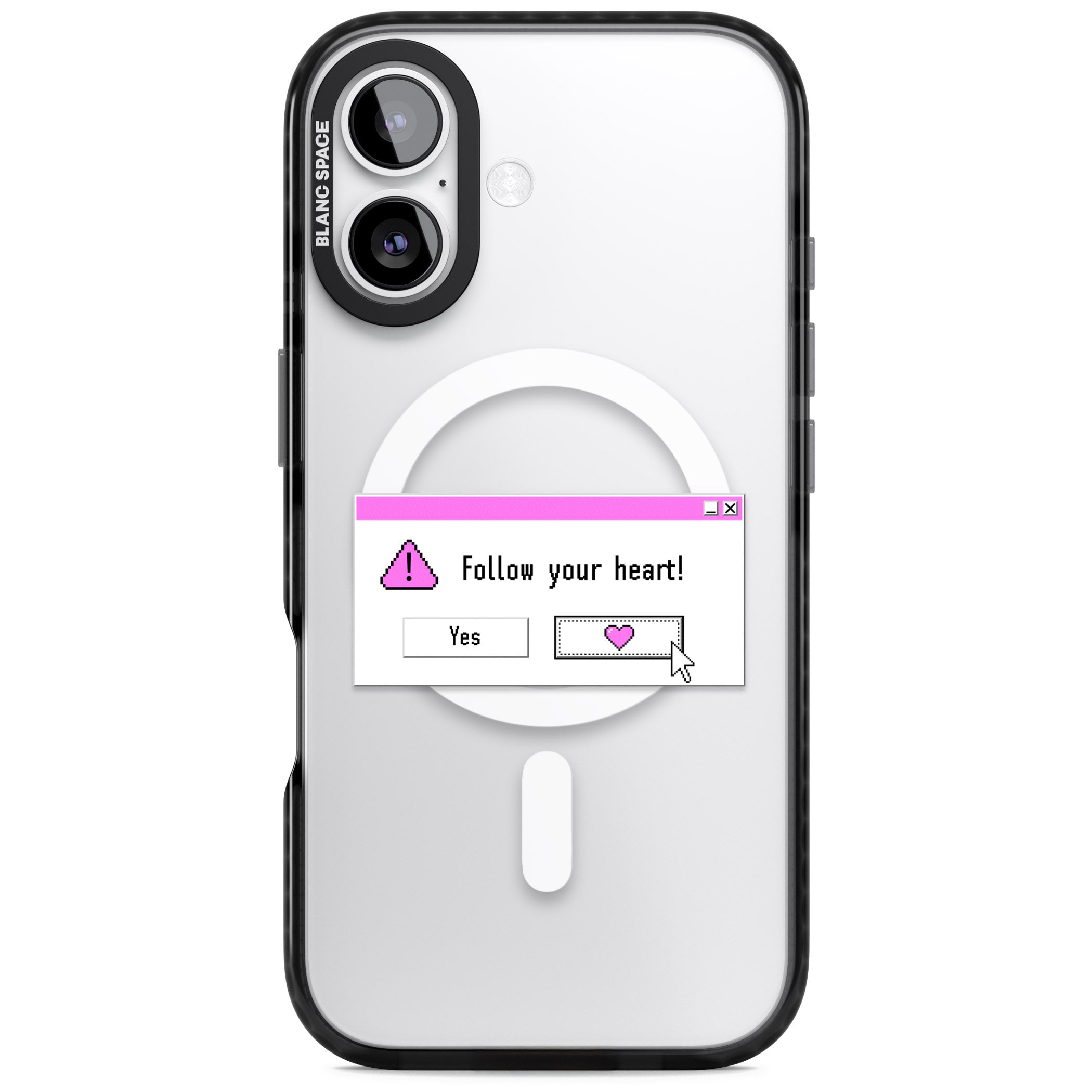 Follow Your Heart.Exe iPhone 17 Impact Pro Black Phone Case