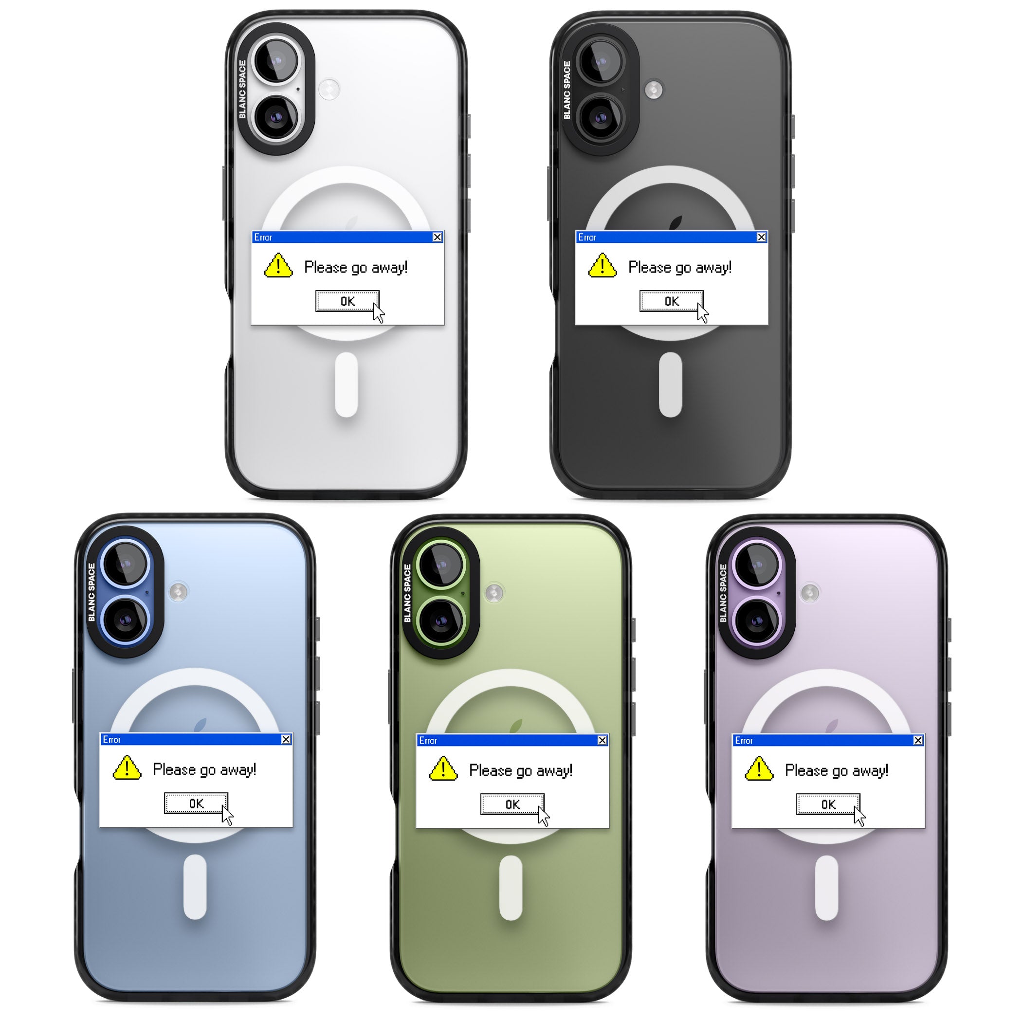 Please Go Away Exe iPhone 17 Impact Pro Black Phone Case APT Impact Protection