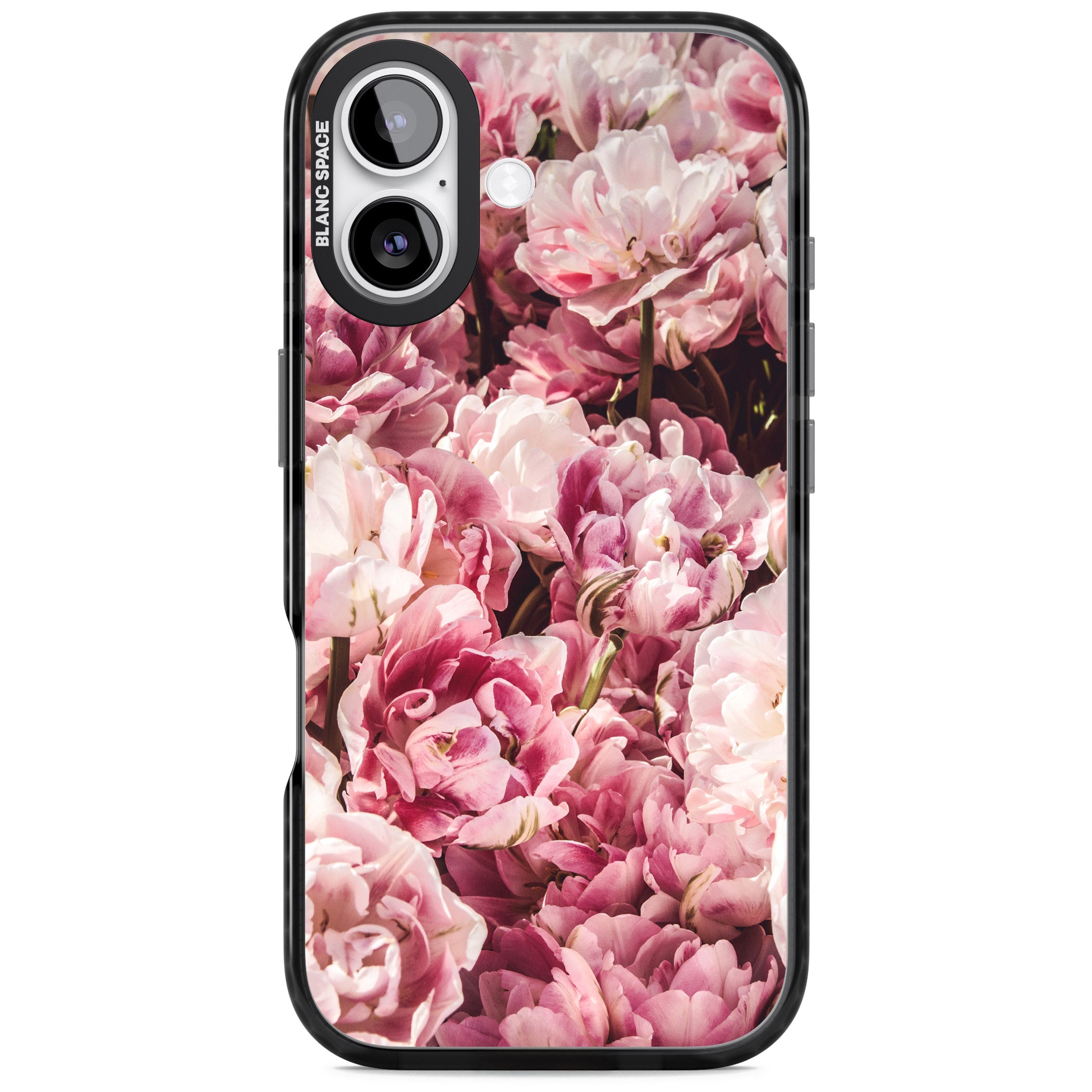 Petal Blush iPhone 17 Impact Pro Black Phone Case
