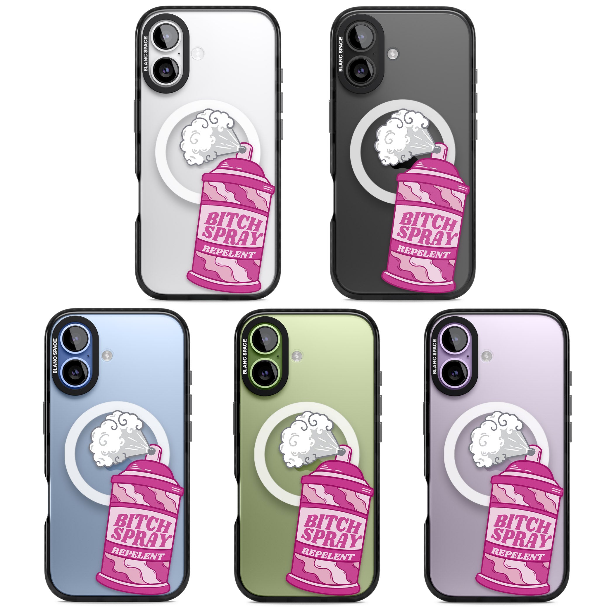 B*Tch Spray iPhone 17 Impact Pro Black Phone Case APT Impact Protection