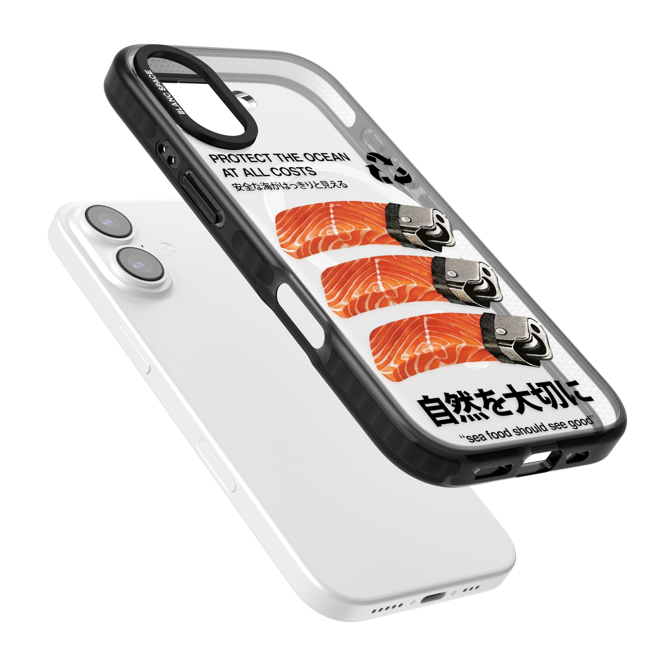 Protect The Ocean iPhone 17 Impact Pro Black Phone Case Colours