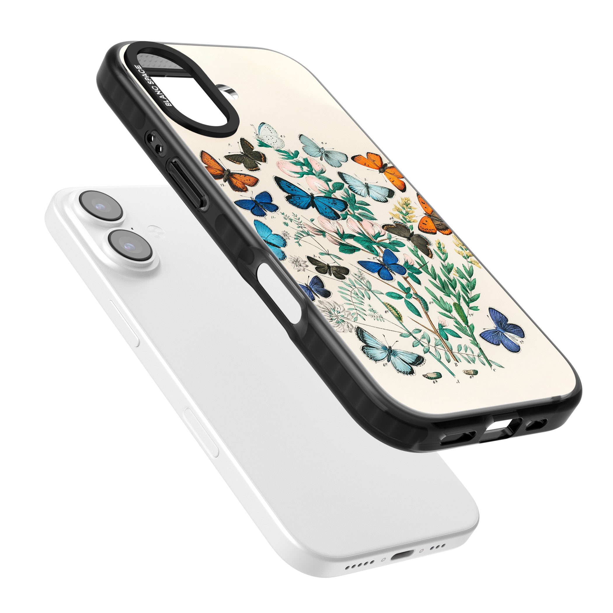 European Butterflies iPhone 17 Impact Pro Black Phone Case Colours